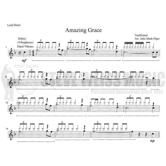 Traditional-Amazing Grace arr. Piper-V/opt. rhythm section