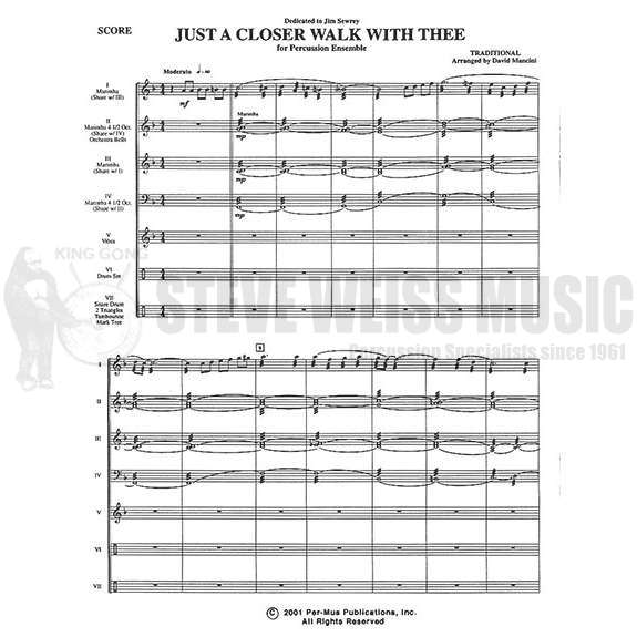 Traditional-Just a Closer Walk With Thee arr. Mancini (SP)-B/V/2M/P