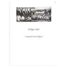 Tradtional El Tigre Arranged by Laurence Kaptian Marimba Band