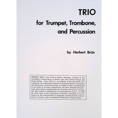 Trio by Herbert Brun