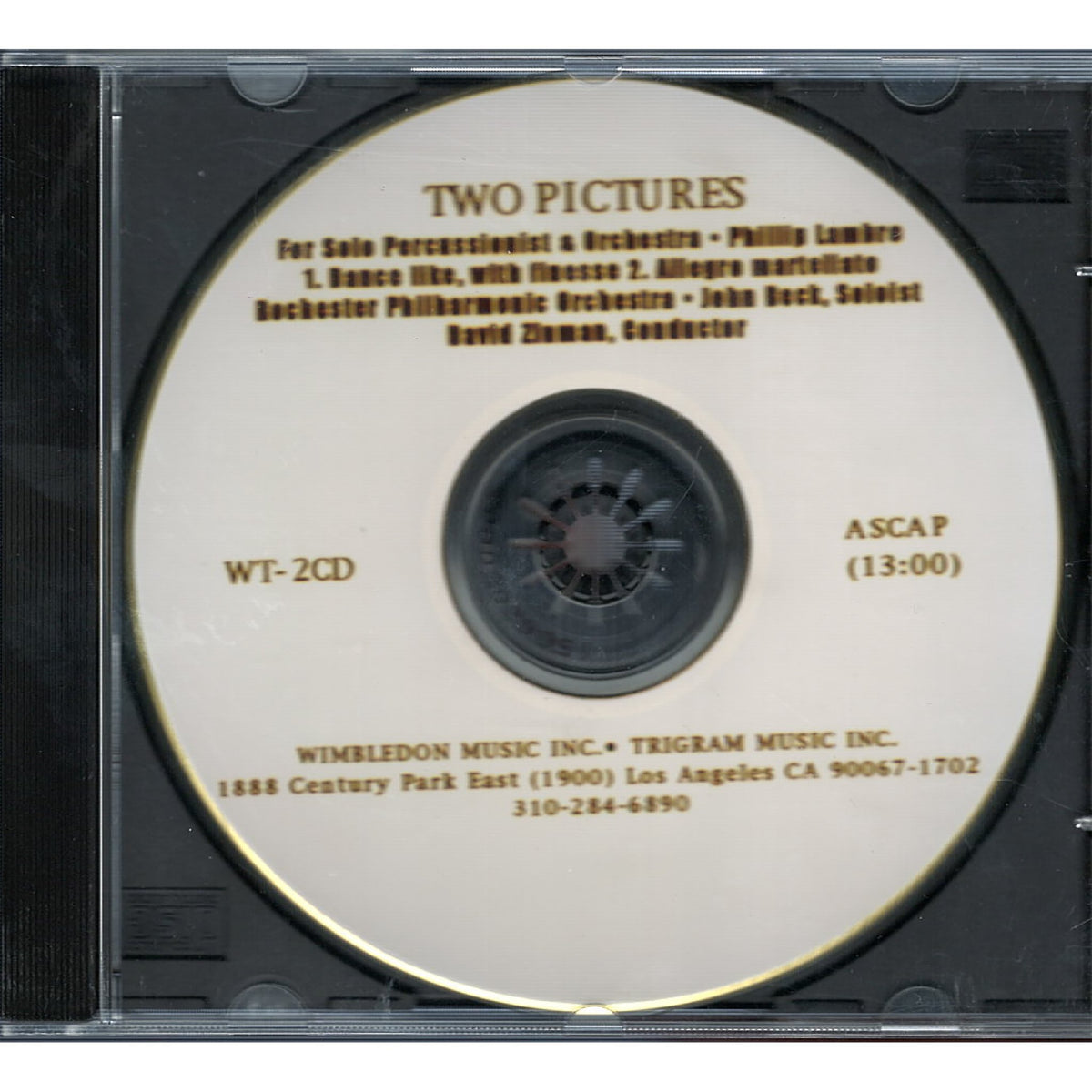 Two Pictures Demo CD by Phillip Lambro