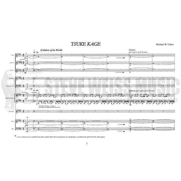 Udow-Tsuki Kage (StSP)-V/chromatic gongs/almglocken/P/FL/ CL/ASX/HN/TN/VN/VC