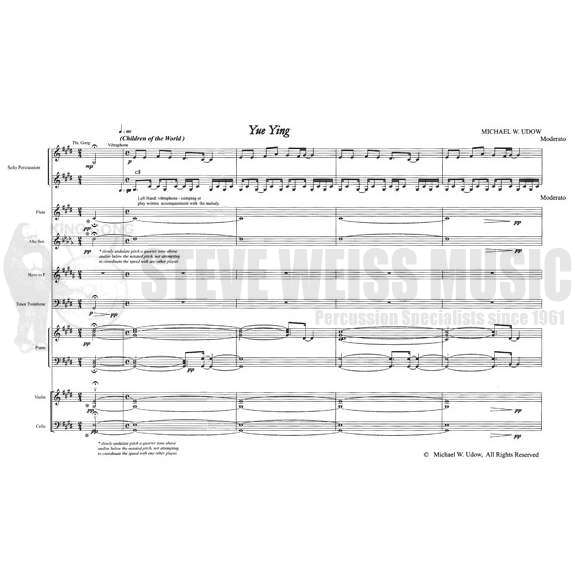 Udow-Yu Ying (StSP)-Solo V/chromatic gongs/almglocken/P/ FL/ASX/HN/TN/PN/VN/VC