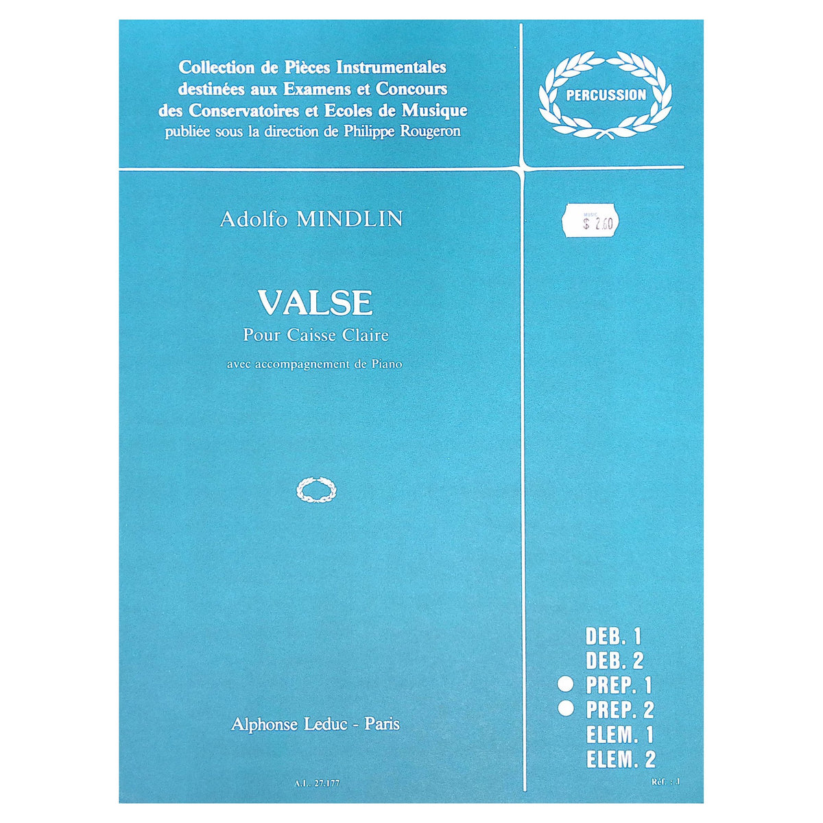 valse by adolofo mindlin cover page