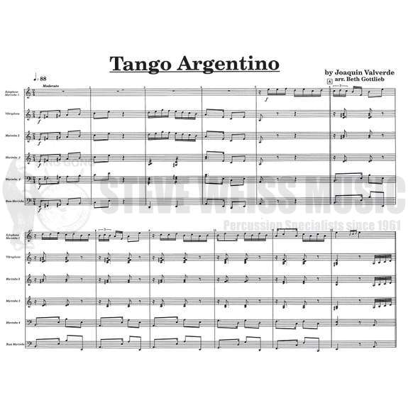Valverde-Tango Argentino arr. Gottlieb (SP)-V/X/3M