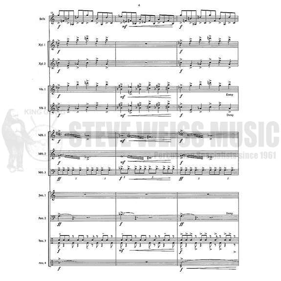van Appledorn-Symphony for Percussion Orchestra (SP)-B/2V/C/2X/3