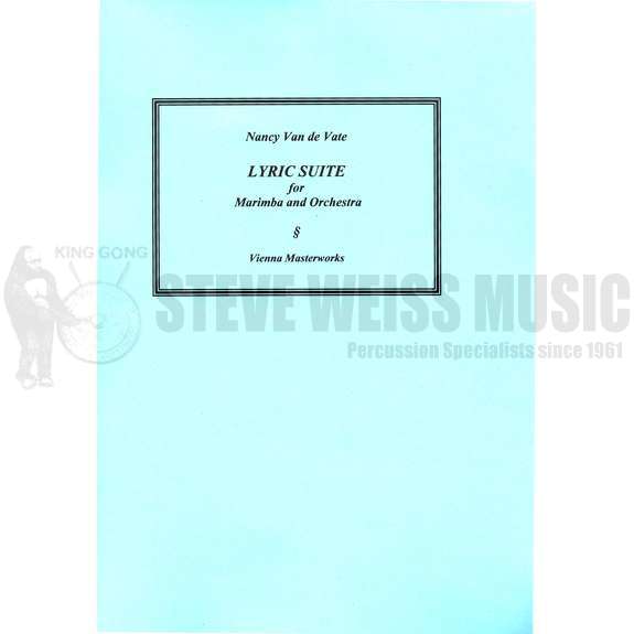 Van de Vate-Lyric Suite (Score ONLY)-M/Orch.