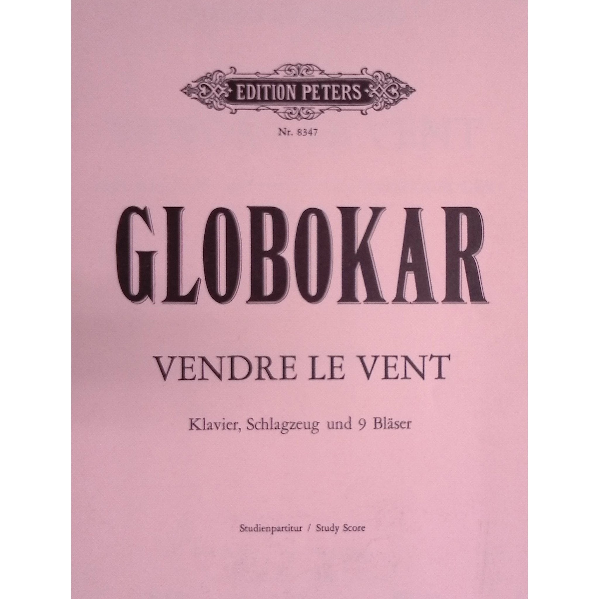 Vendre Le Vent by Vinko Globokar