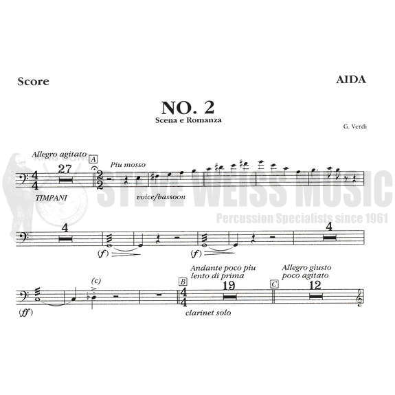 Verdi-Aida (perc. and timp. parts ed. by Theresa Dimond)