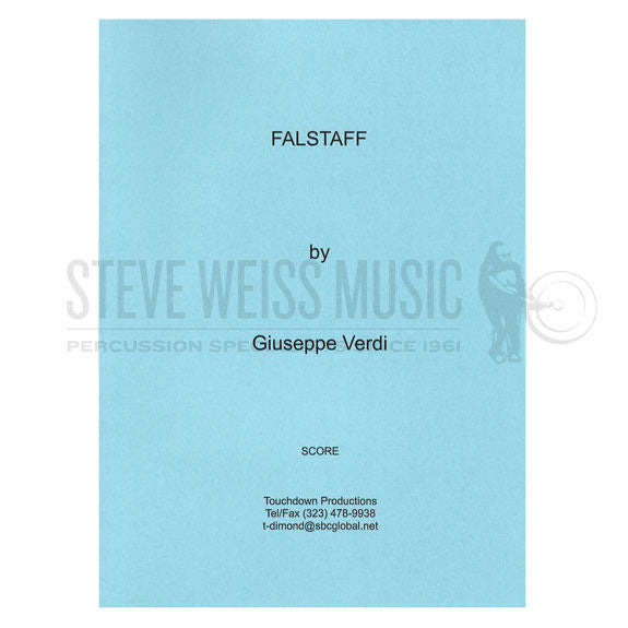 Verdi-Falstaff (perc. and timp. parts ed. by Theresa Dimond)