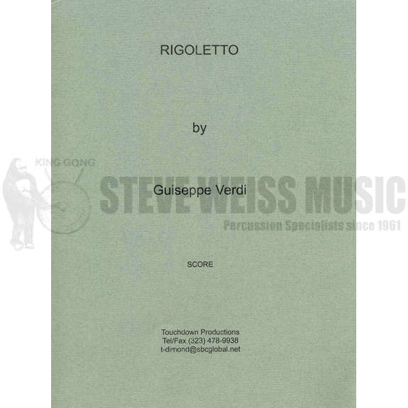 Verdi-Rigoletto (perc. and timp. parts ed. by Theresa Dimond)