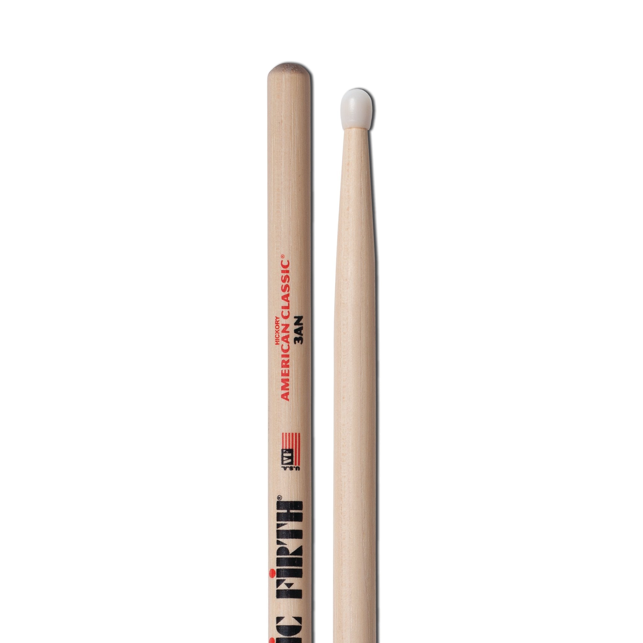 Vic Firth American Classic 3AN Drumsticks - Nylon Tip - Image 3
