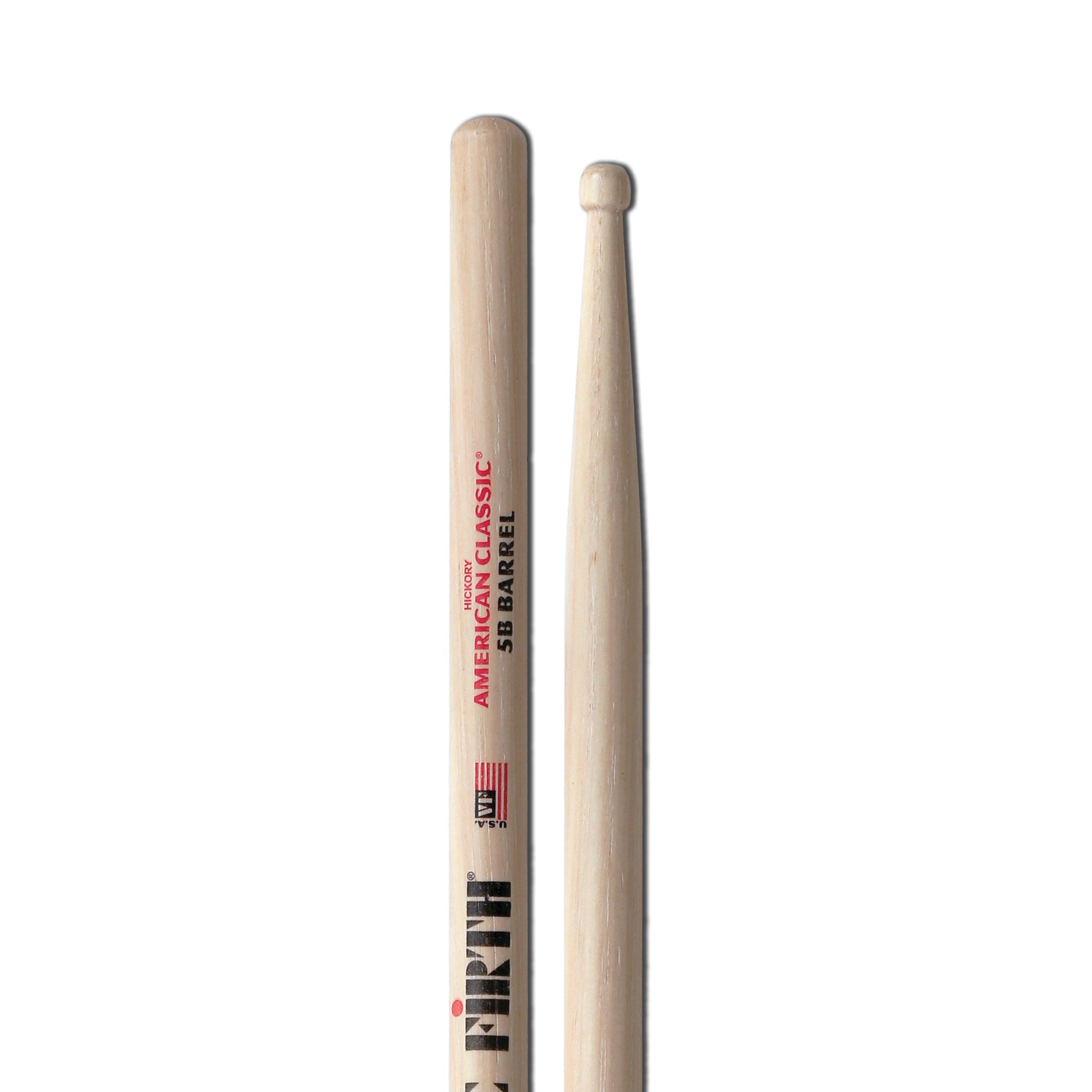 Vic Firth American Classic 5B with Barrel Tip Drumsticks - Image 3