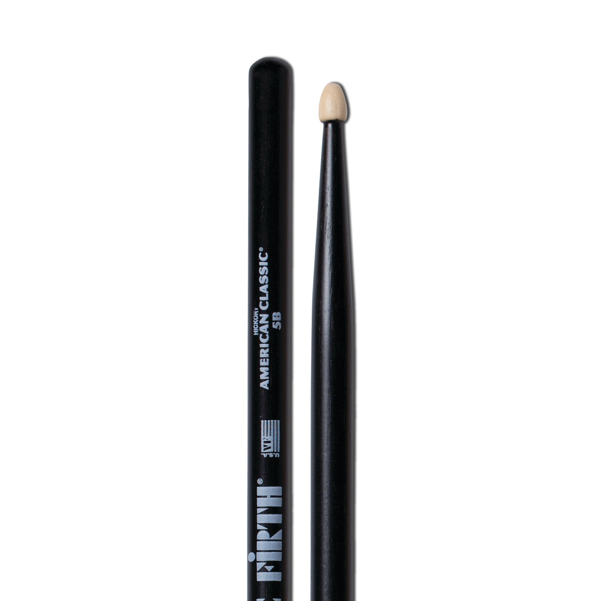 Vic Firth American Classic 5BB Black Drumsticks - Wood Tip - Image 3