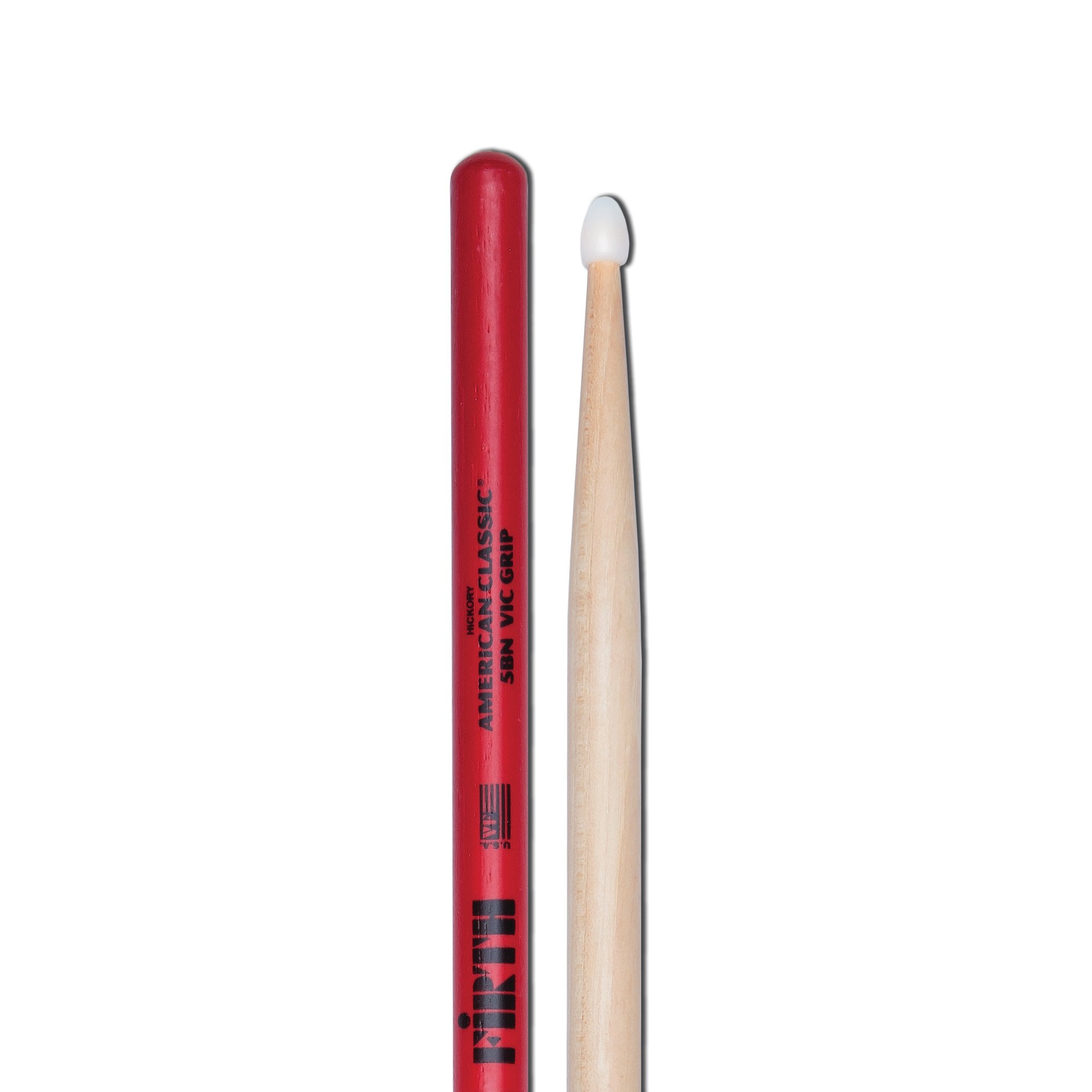 Vic Firth American Classic 5BNVG Grip Drumsticks - Nylon Tip - Image 3