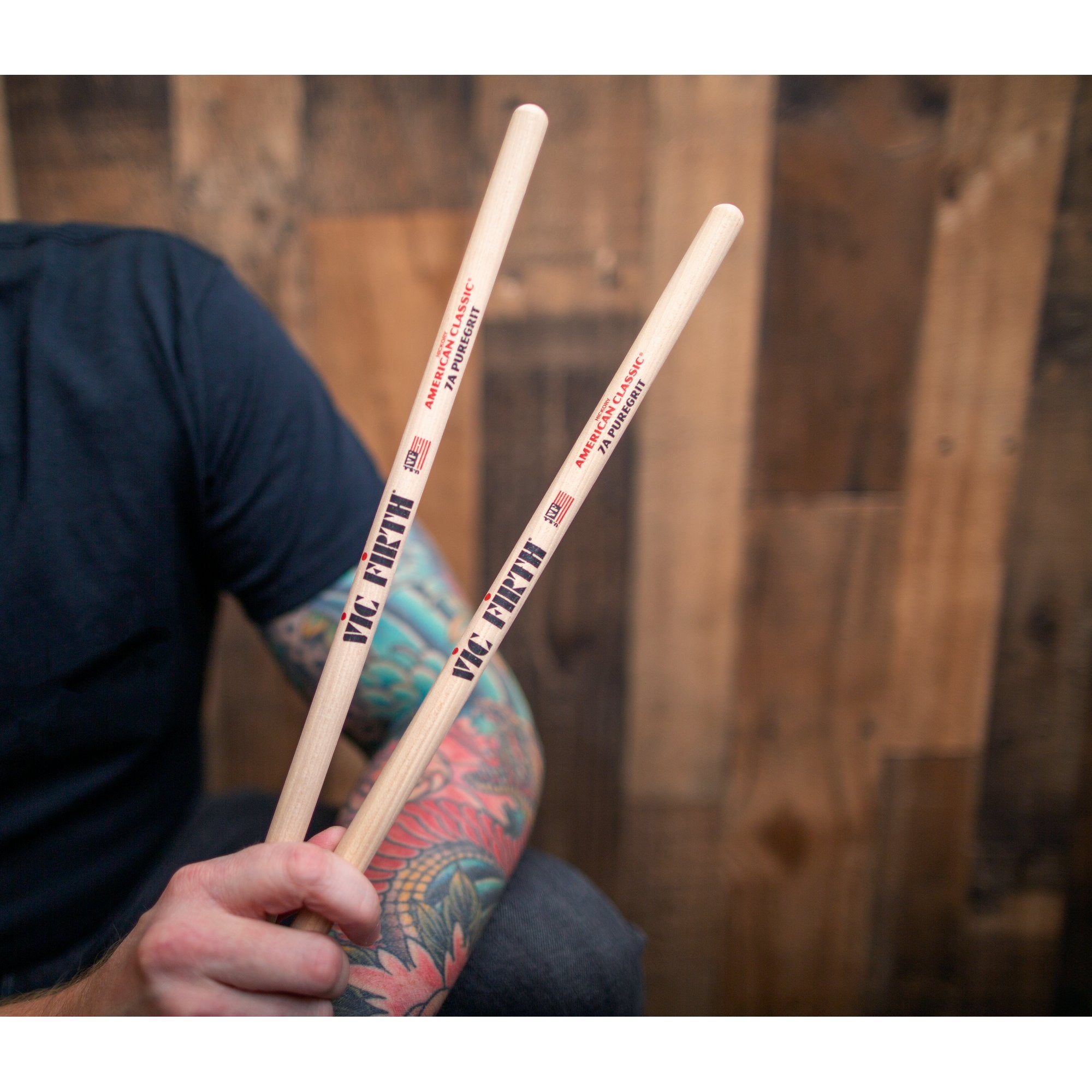 Vic Firth American Classic 7A PureGrit Drumsticks - Image 5