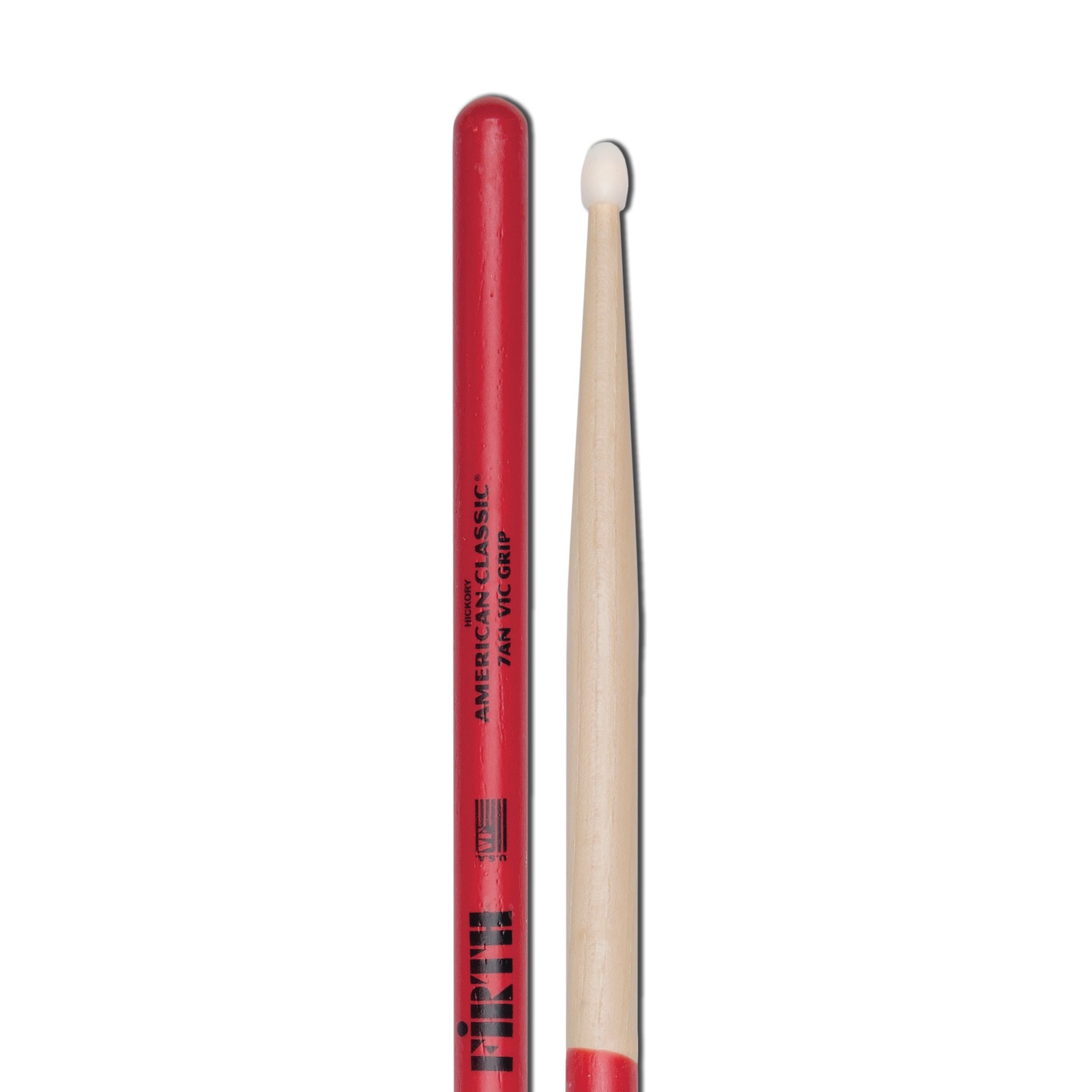 Vic Firth American Classic 7ANVG Grip Drumsticks - Nylon Tip - Image 3