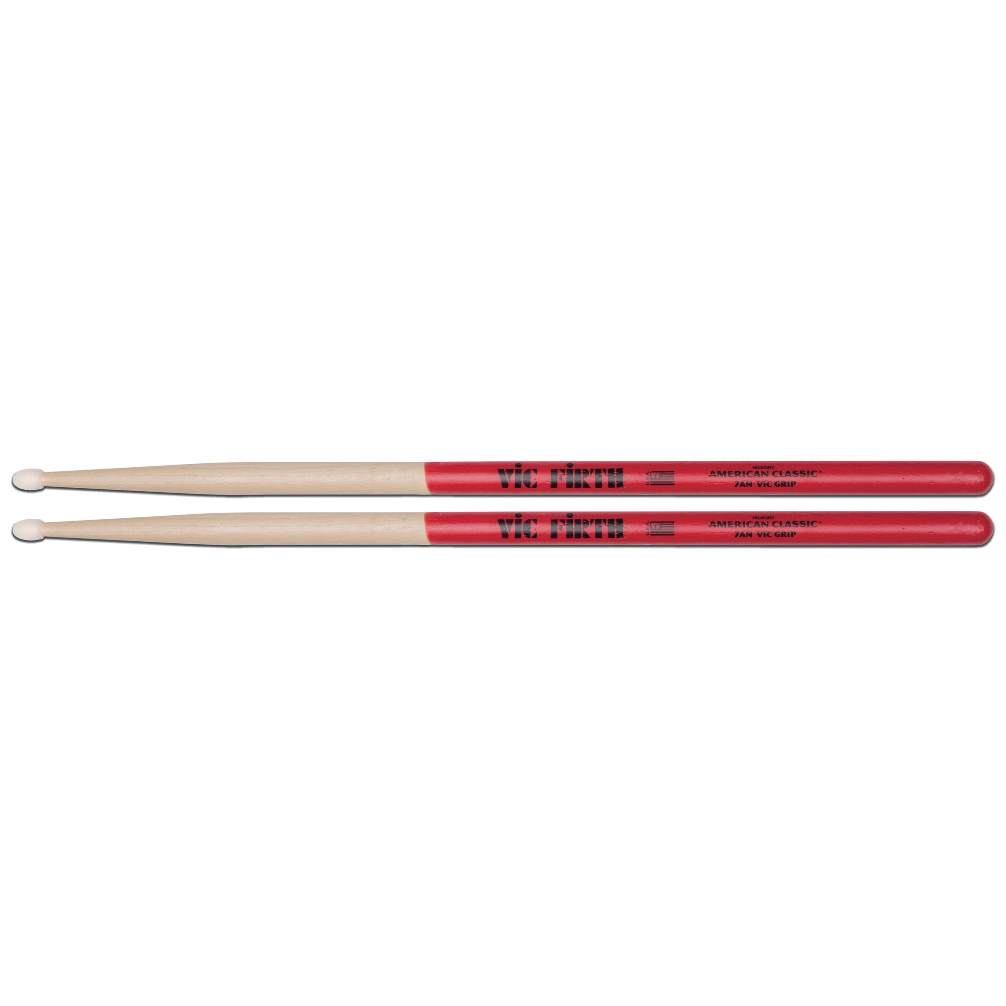 Vic Firth American Classic 7ANVG Grip Drumsticks - Nylon Tip - Image 1
