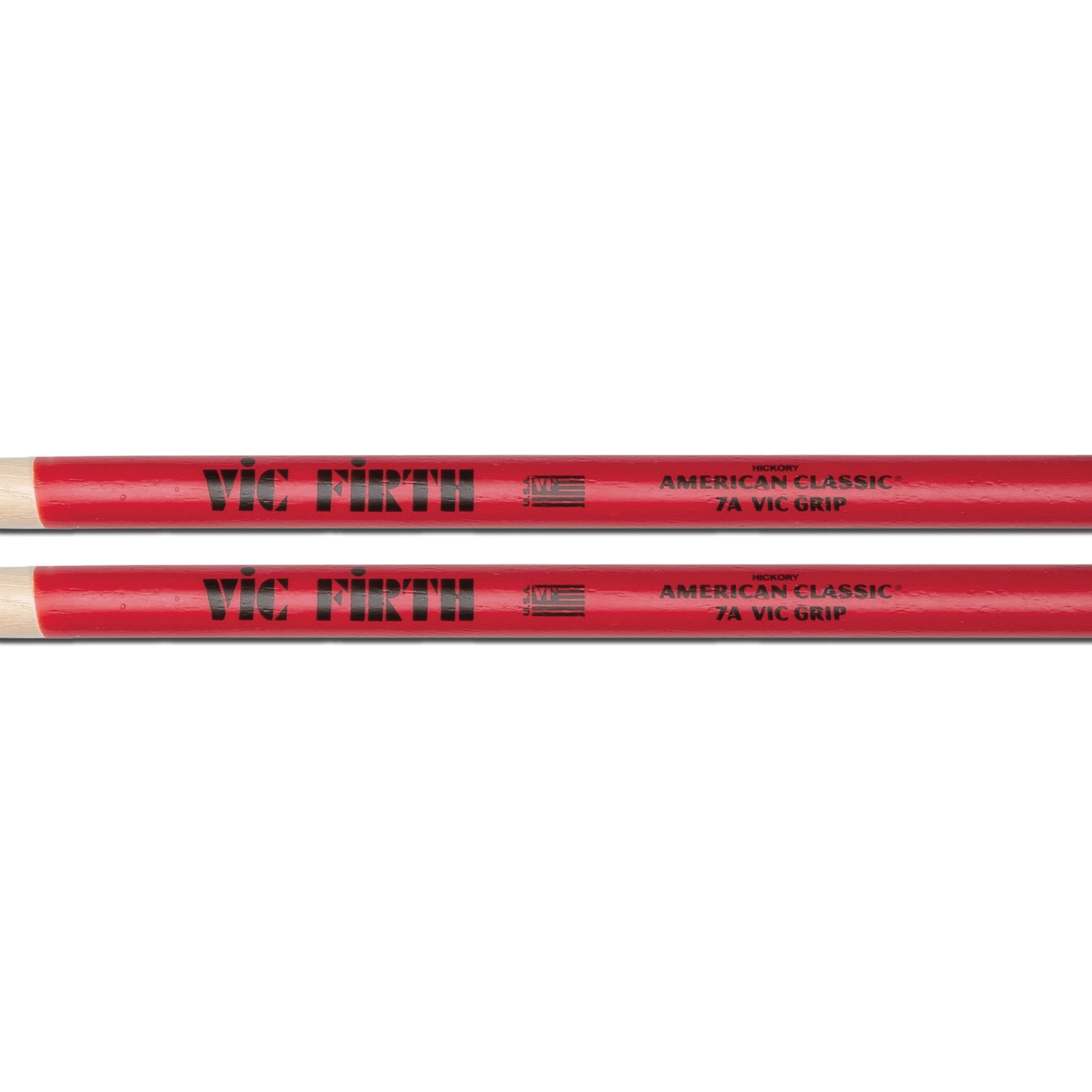 Vic Firth American Classic 7AVG Grip Drumsticks - Wood Tip - Image 2