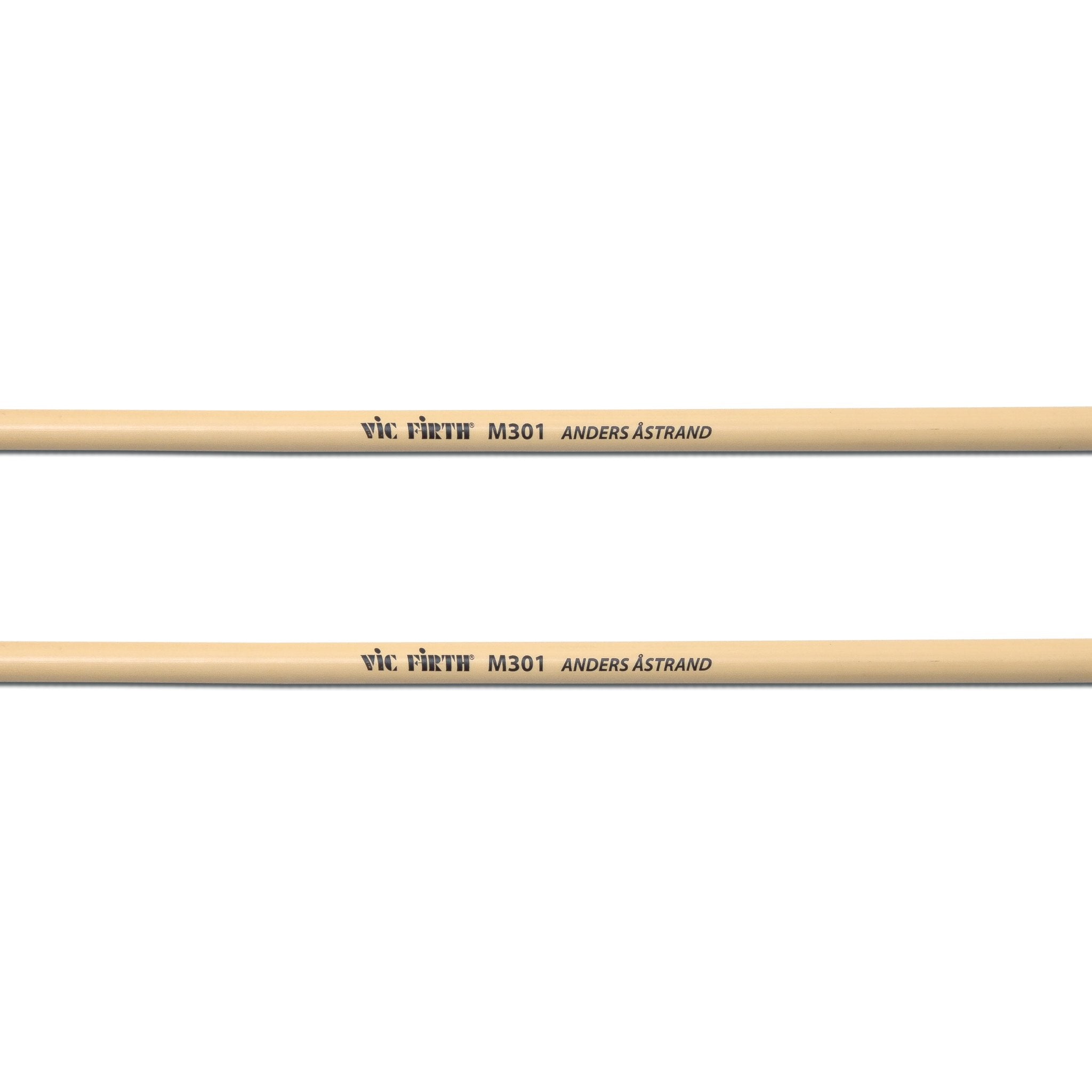 Vic Firth Anders Astrand Blue Series M301 Medium Soft Marimba Mallets - Image 2
