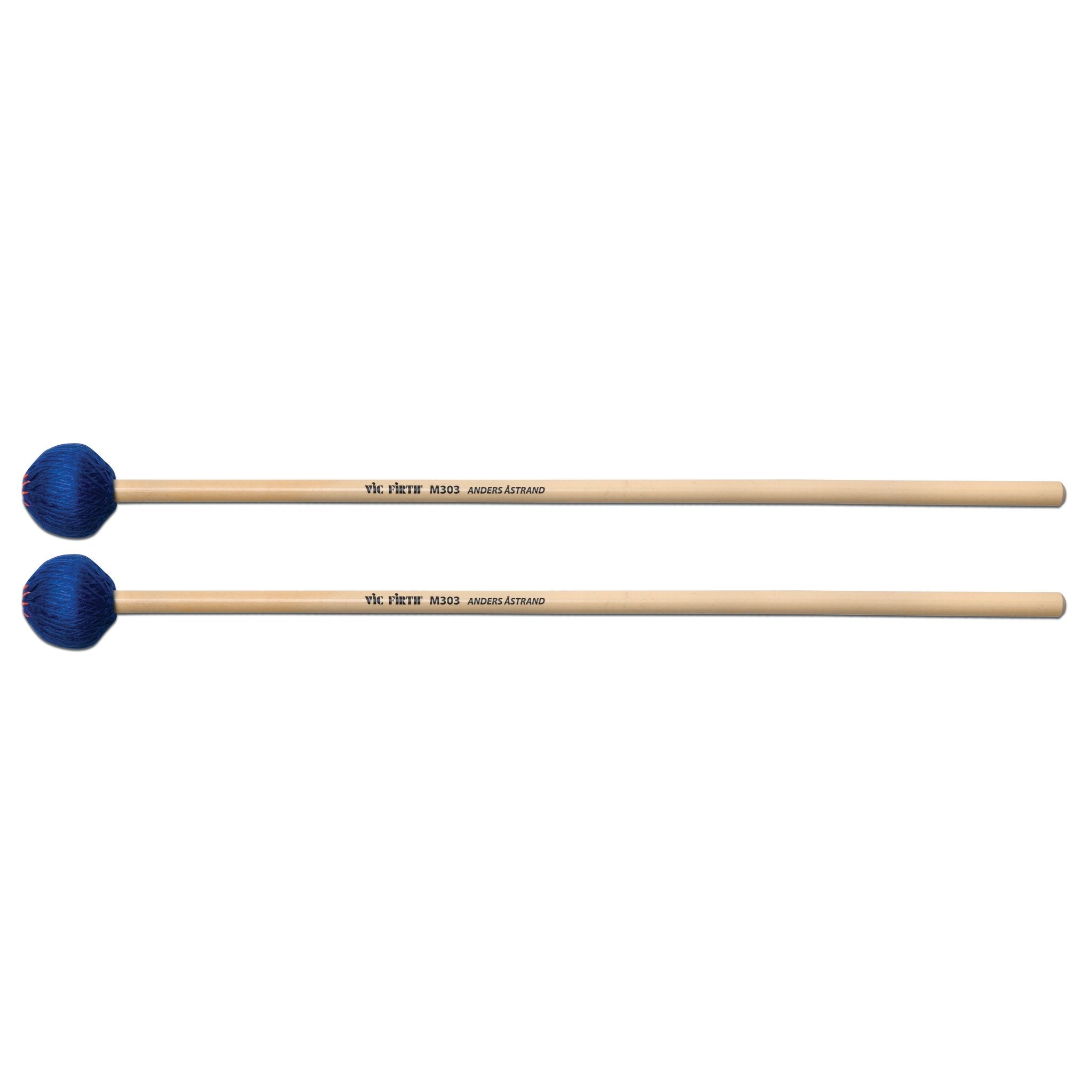 Vic Firth Anders Astrand Blue Series M303 Medium Hard Keyboard Mallets - Image 1