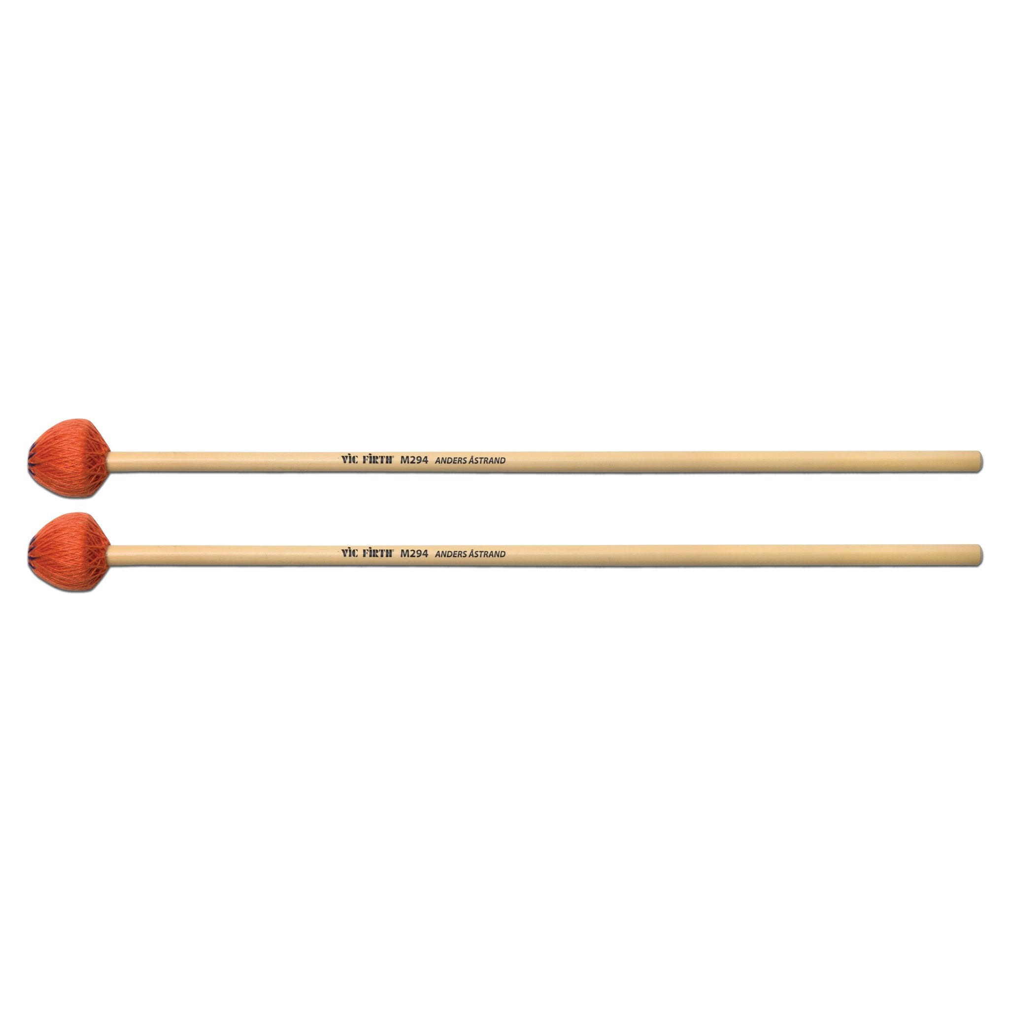 Vic Firth Anders Astrand Orange Series M294 Very Hard Xylophone Mallets - Image 1