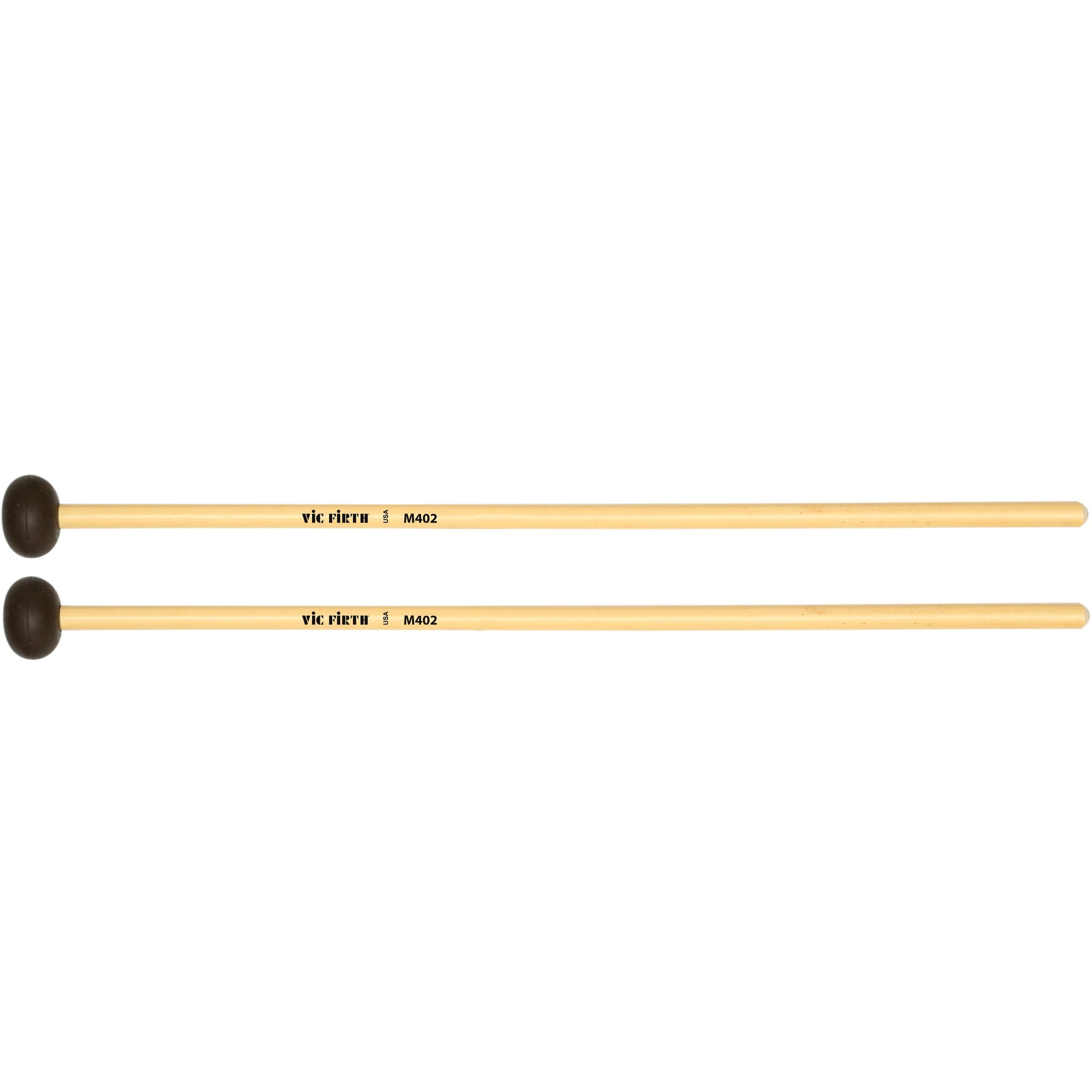 Vic Firth Articulate Series - M402 Medium Soft Rubber Mallets - Oval - Image 1