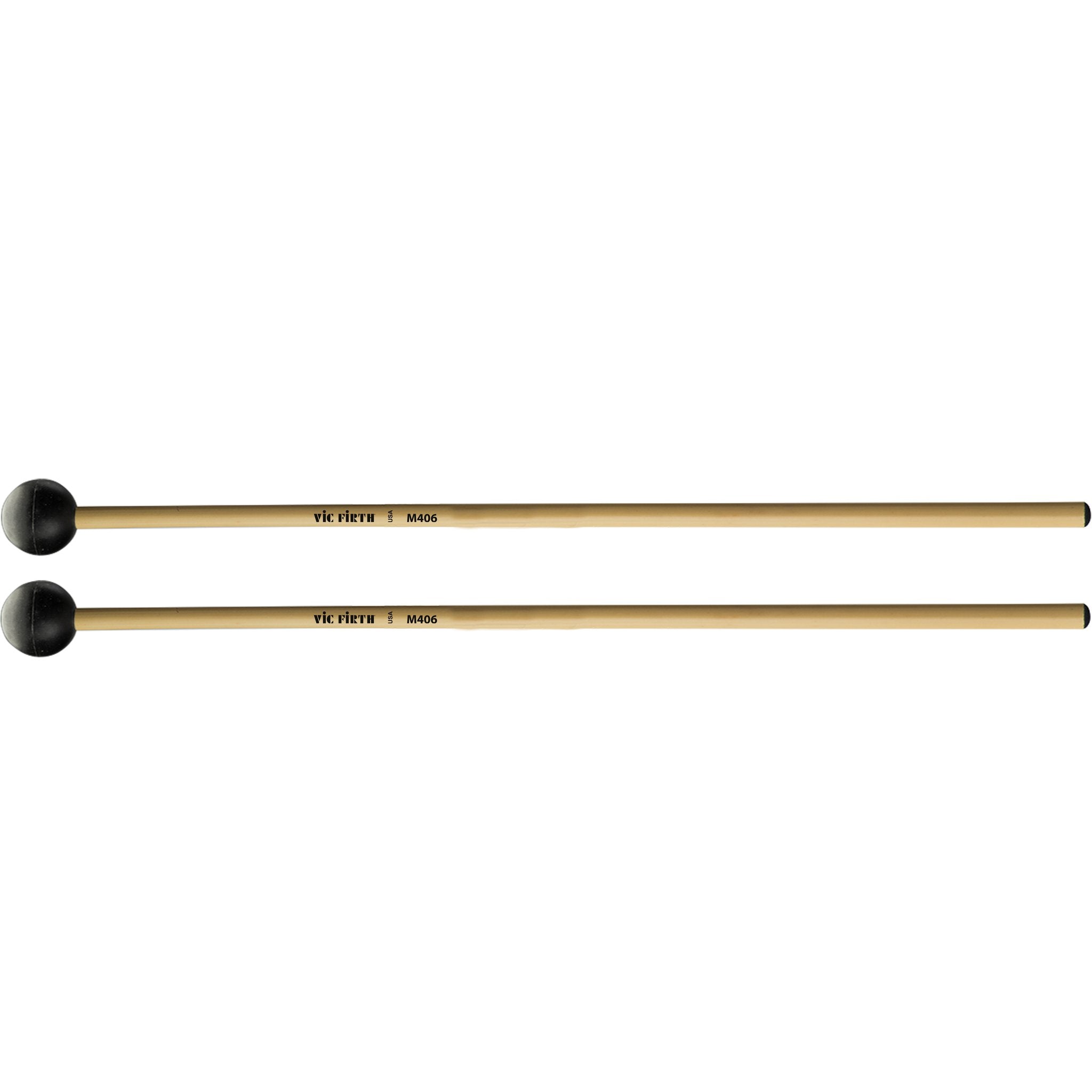 Vic Firth Articulate Series - M406 Extra Soft Rubber Mallets - Round - Image 1