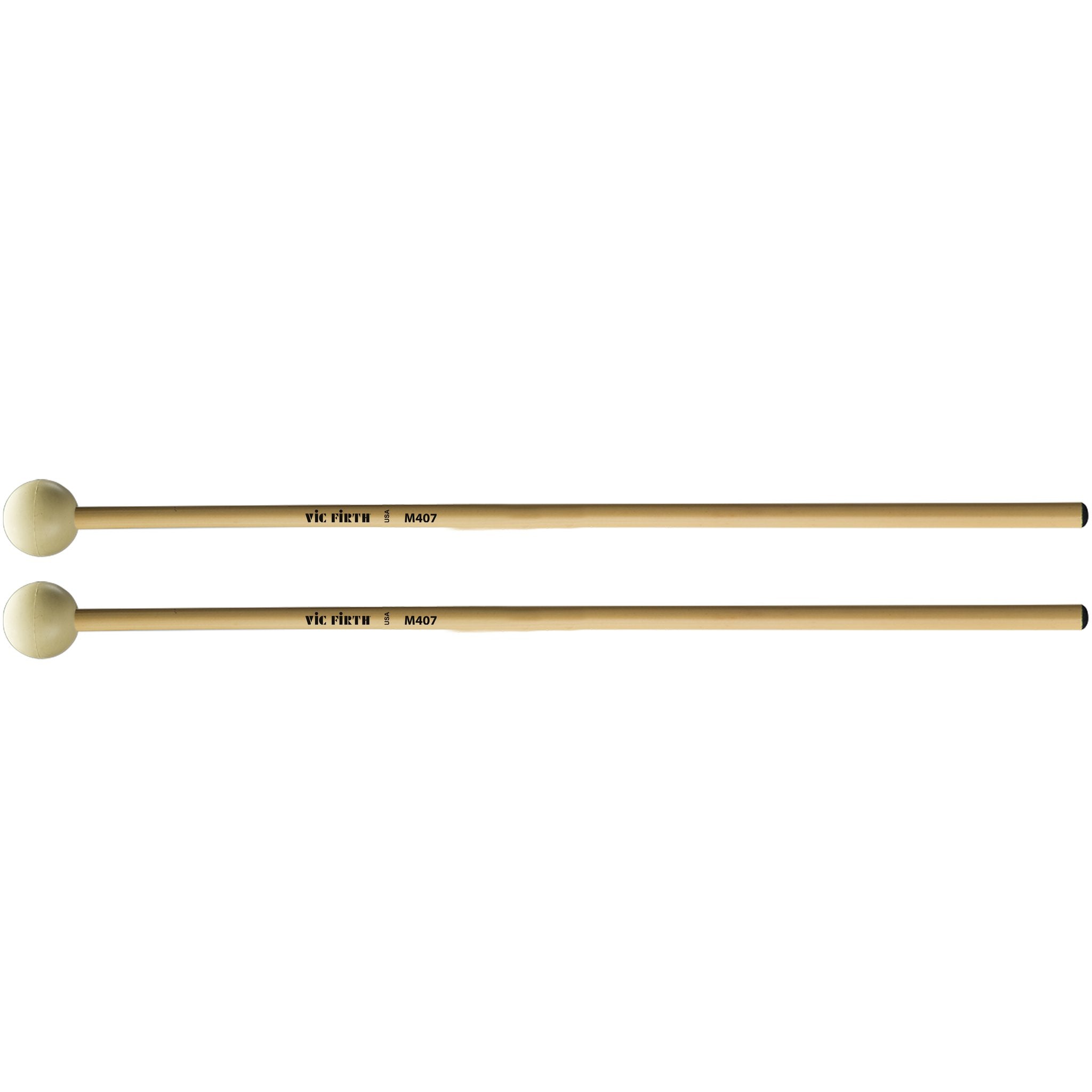 Vic Firth Articulate Series - M407 Soft Rubber Mallets - Round - Image 1