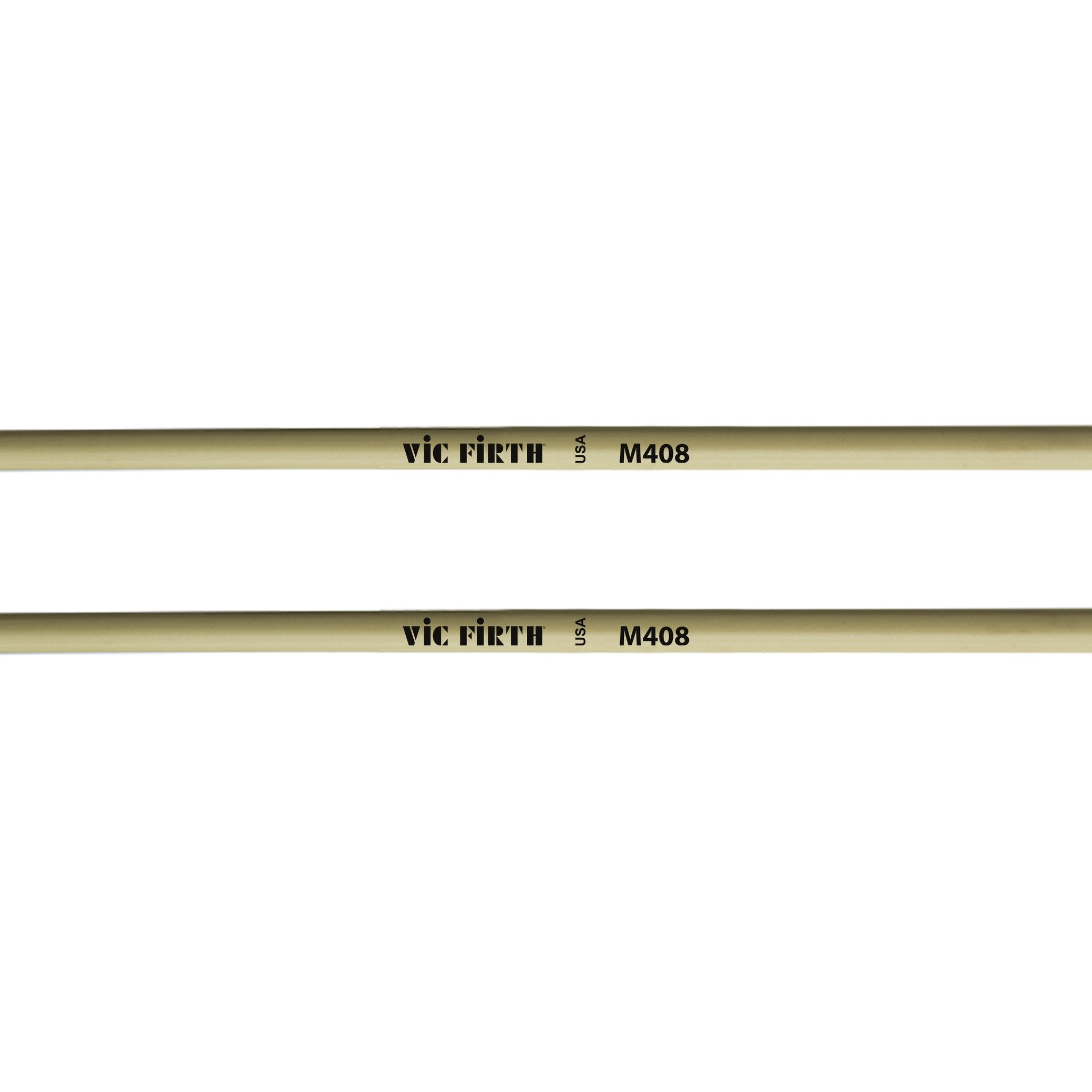 Vic Firth Articulate Series - M408 Medium Soft Rubber Mallets - Round - Image 2