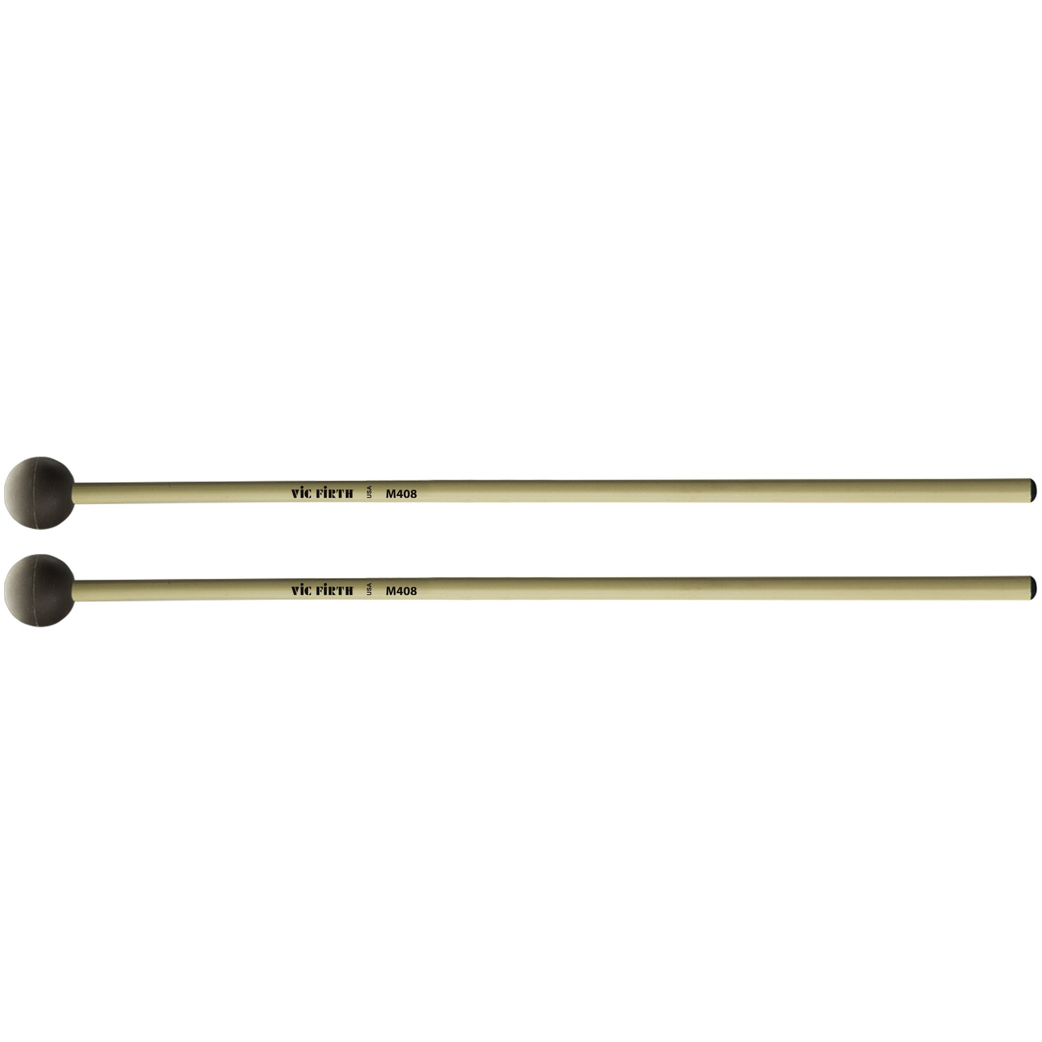 Vic Firth Articulate Series - M408 Medium Soft Rubber Mallets - Round - Image 1