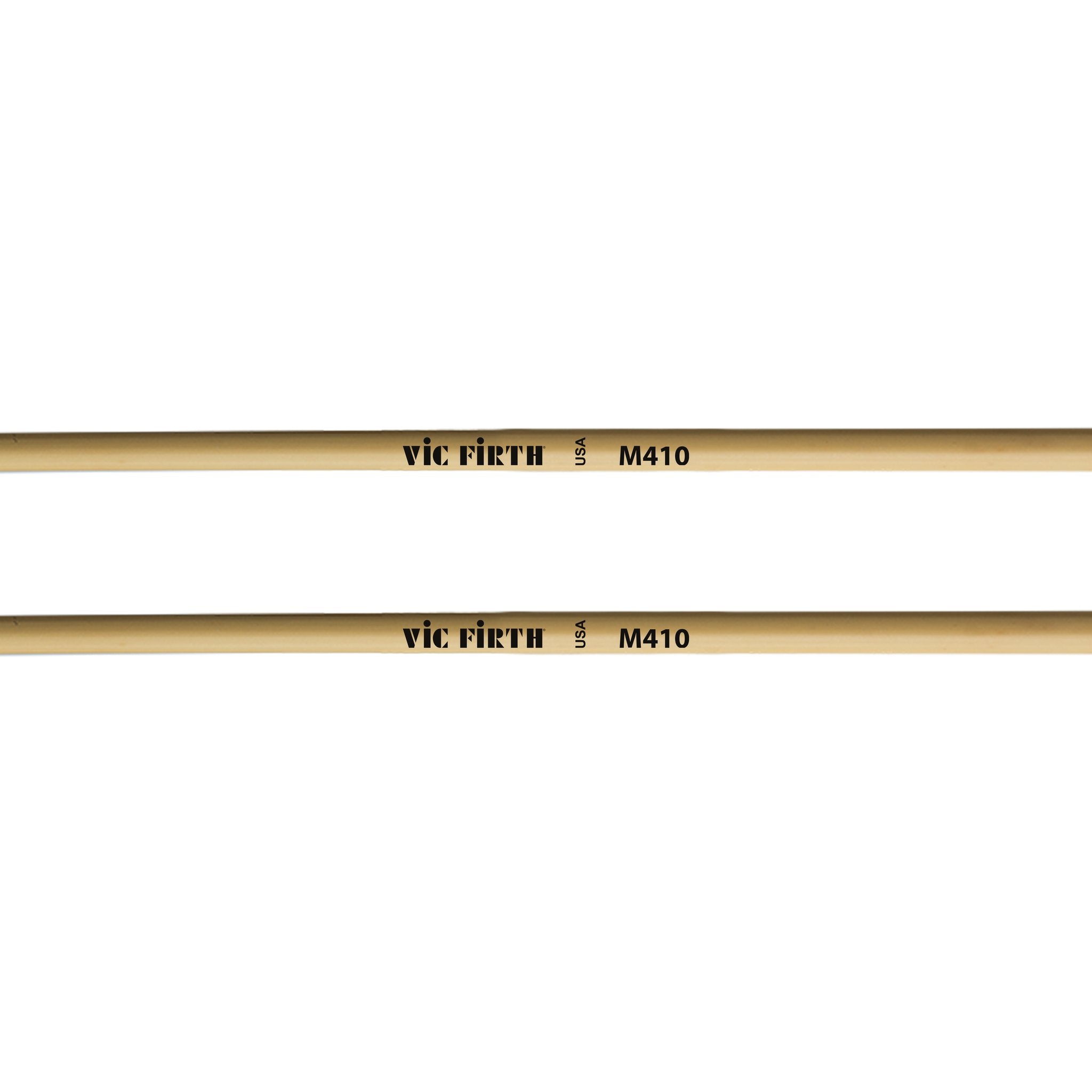 Vic Firth Articulate Series - M410 Medium Hard Rubber Mallets - Round - Image 2