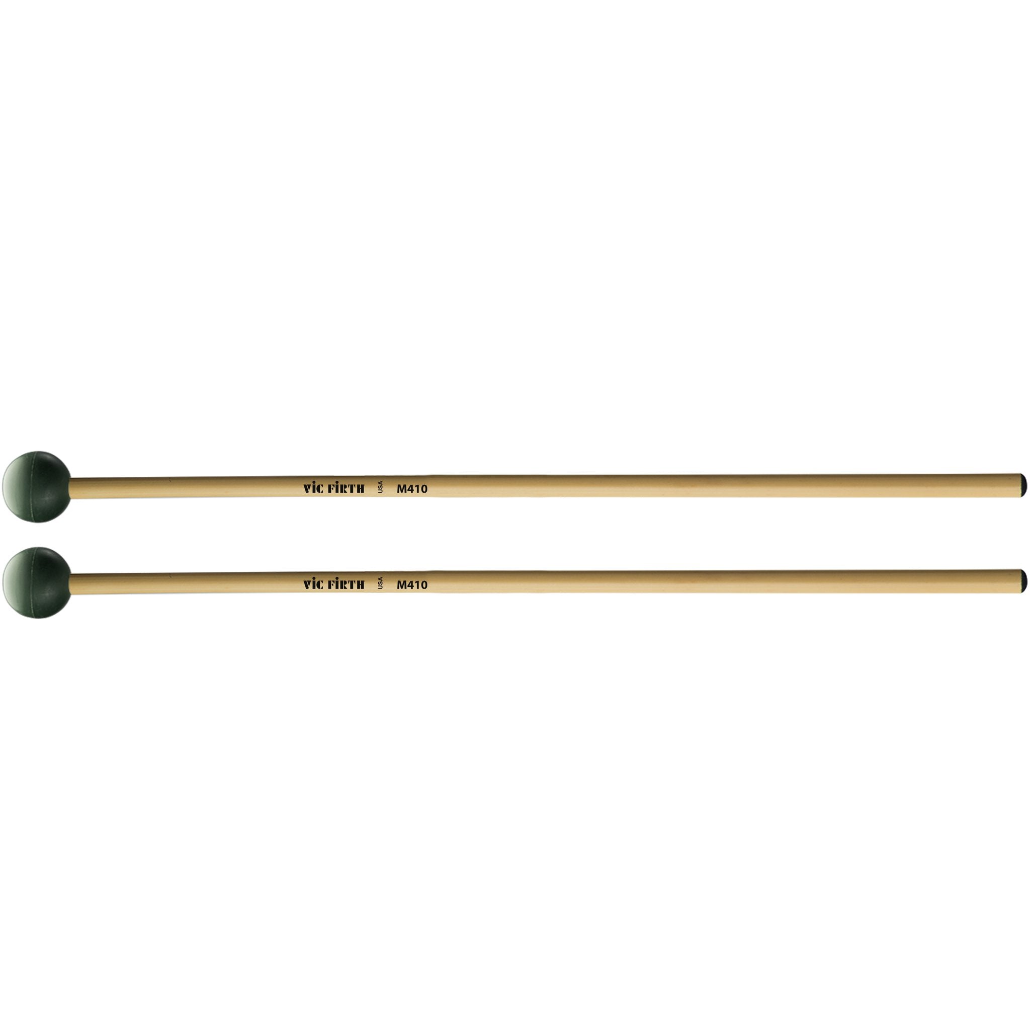 Vic Firth Articulate Series - M410 Medium Hard Rubber Mallets - Round - Image 1