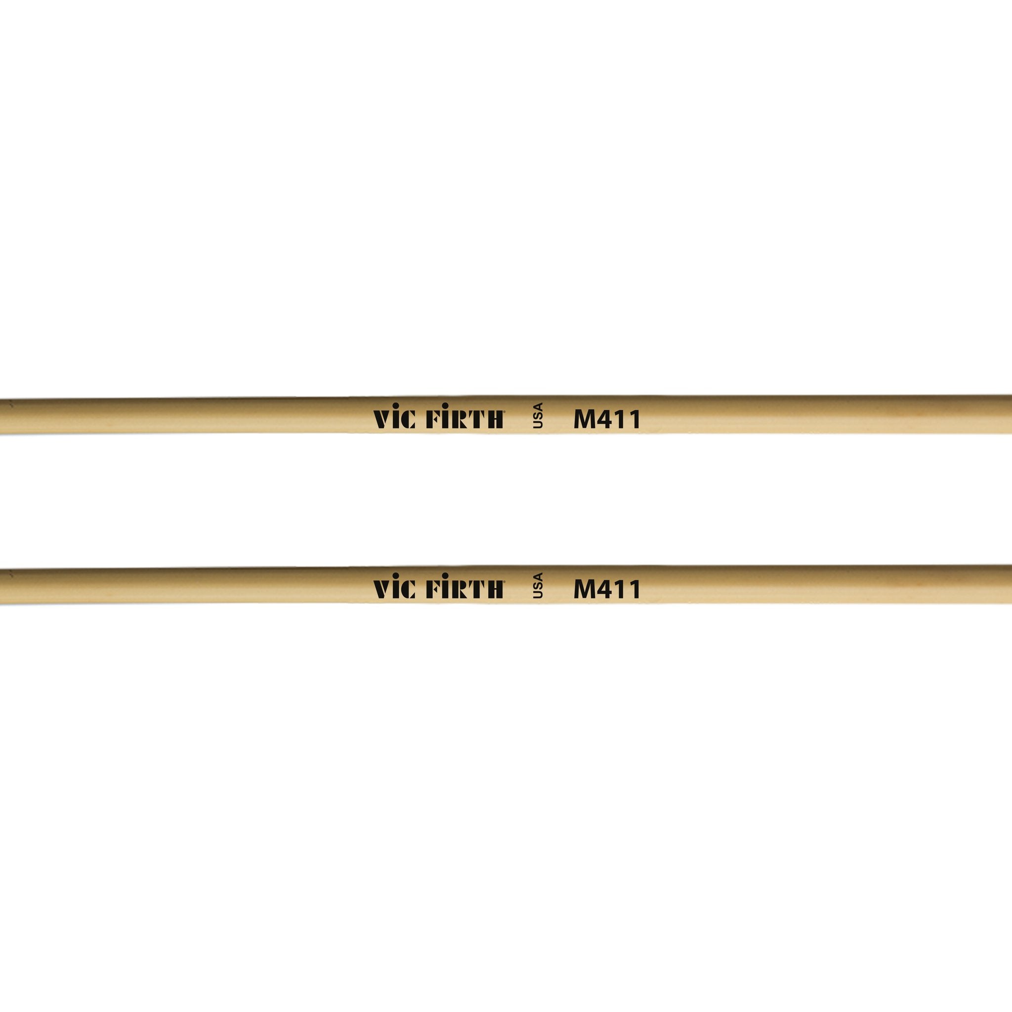 Vic Firth Articulate Series - M411 Hard Rubber Mallets - Round - Image 2