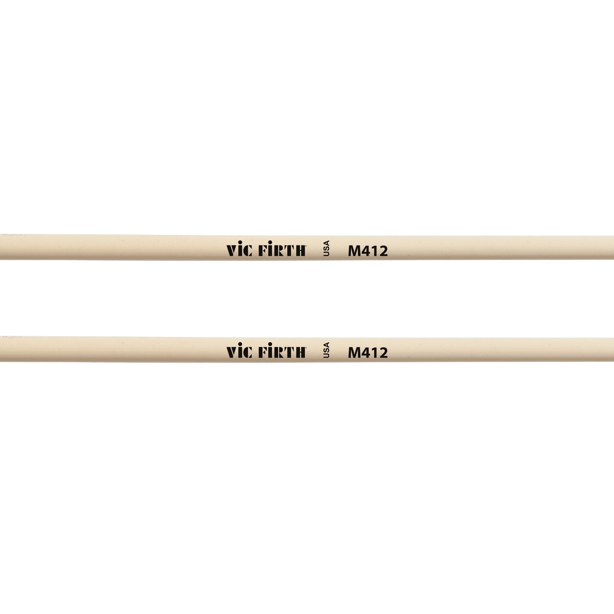 Vic Firth Articulate Series - M412 Medium Synthetic Mallets - Round - Image 2