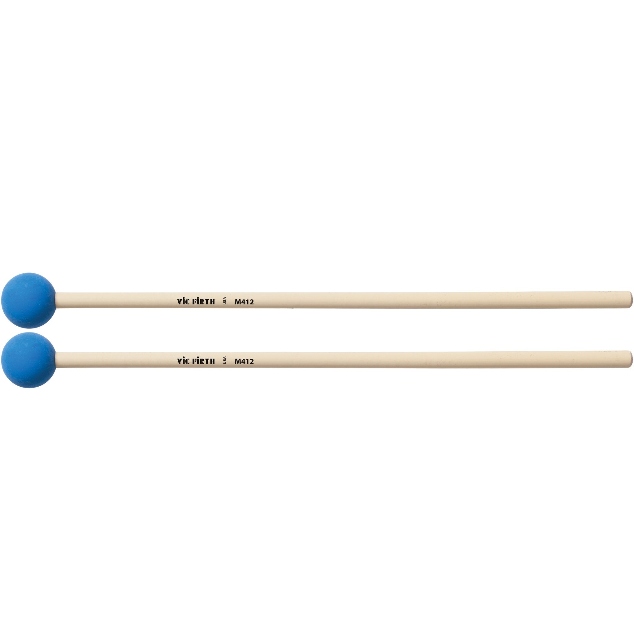 Vic Firth Articulate Series - M412 Medium Synthetic Mallets - Round - Image 1