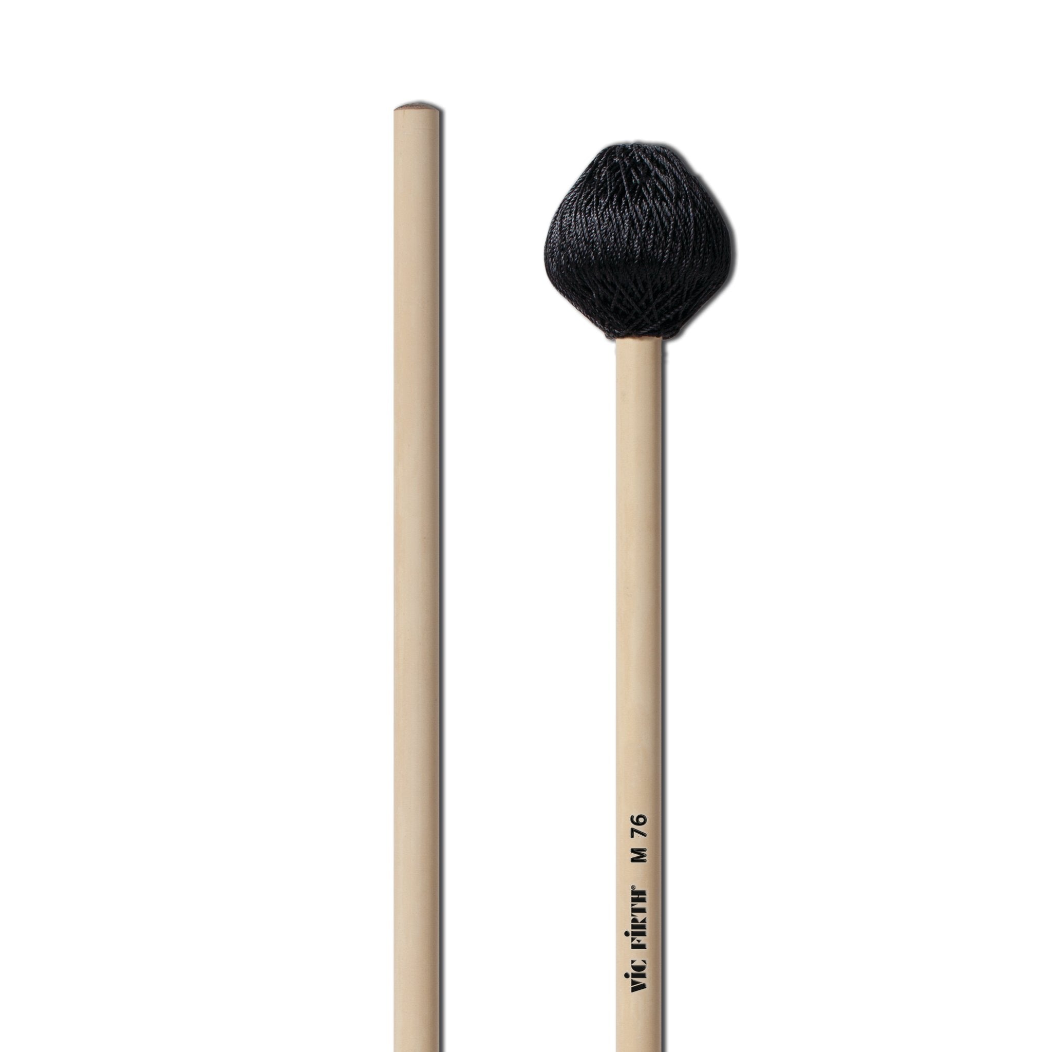 Vic Firth Corpsmaster Keyboard - Rattan Hard Vibe - Black Cord - Image 3