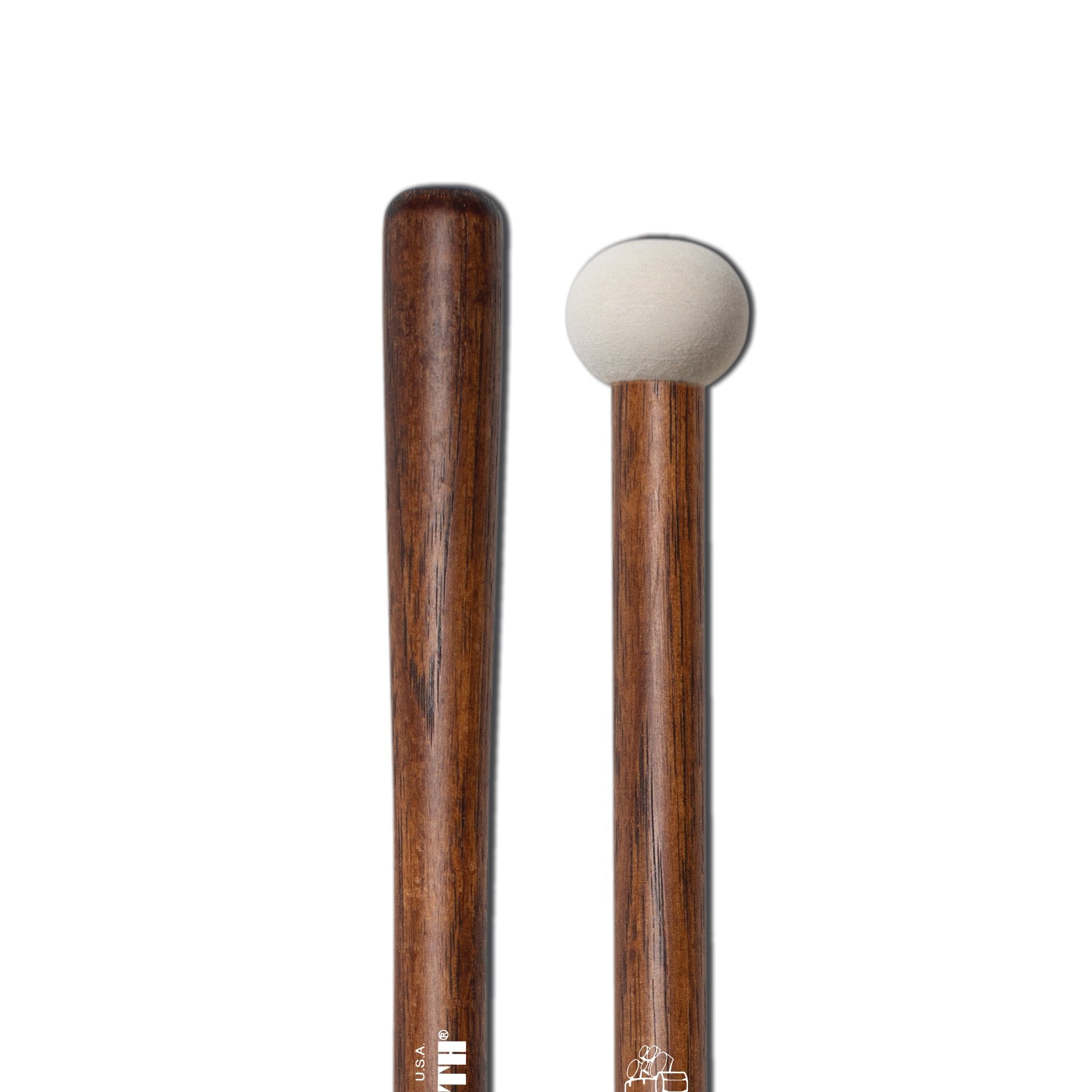 Vic Firth Corpsmaster MB0H Hard Bass Drum Mallets - X-Small - Image 3