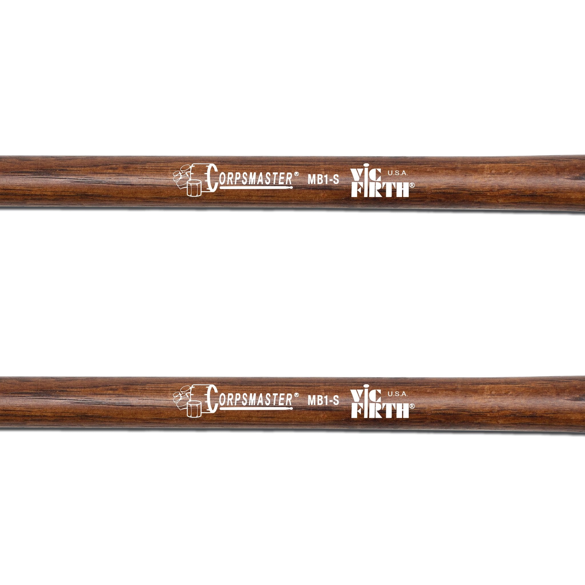Vic Firth Corpsmaster MB1S Soft Bass Drum Mallets - Small - Image 2