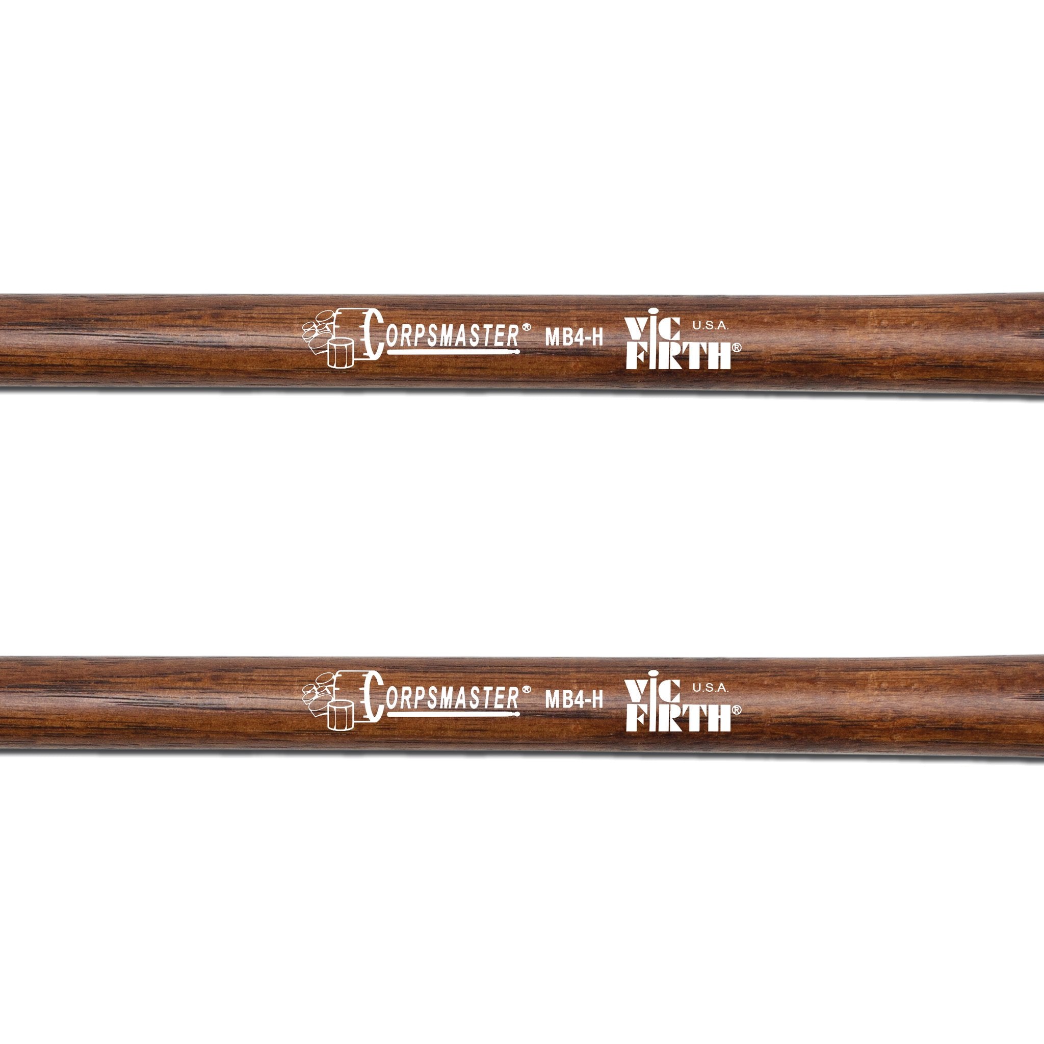 Vic Firth Corpsmaster MB4H Hard Bass Drum Mallets - X-Large - Image 2