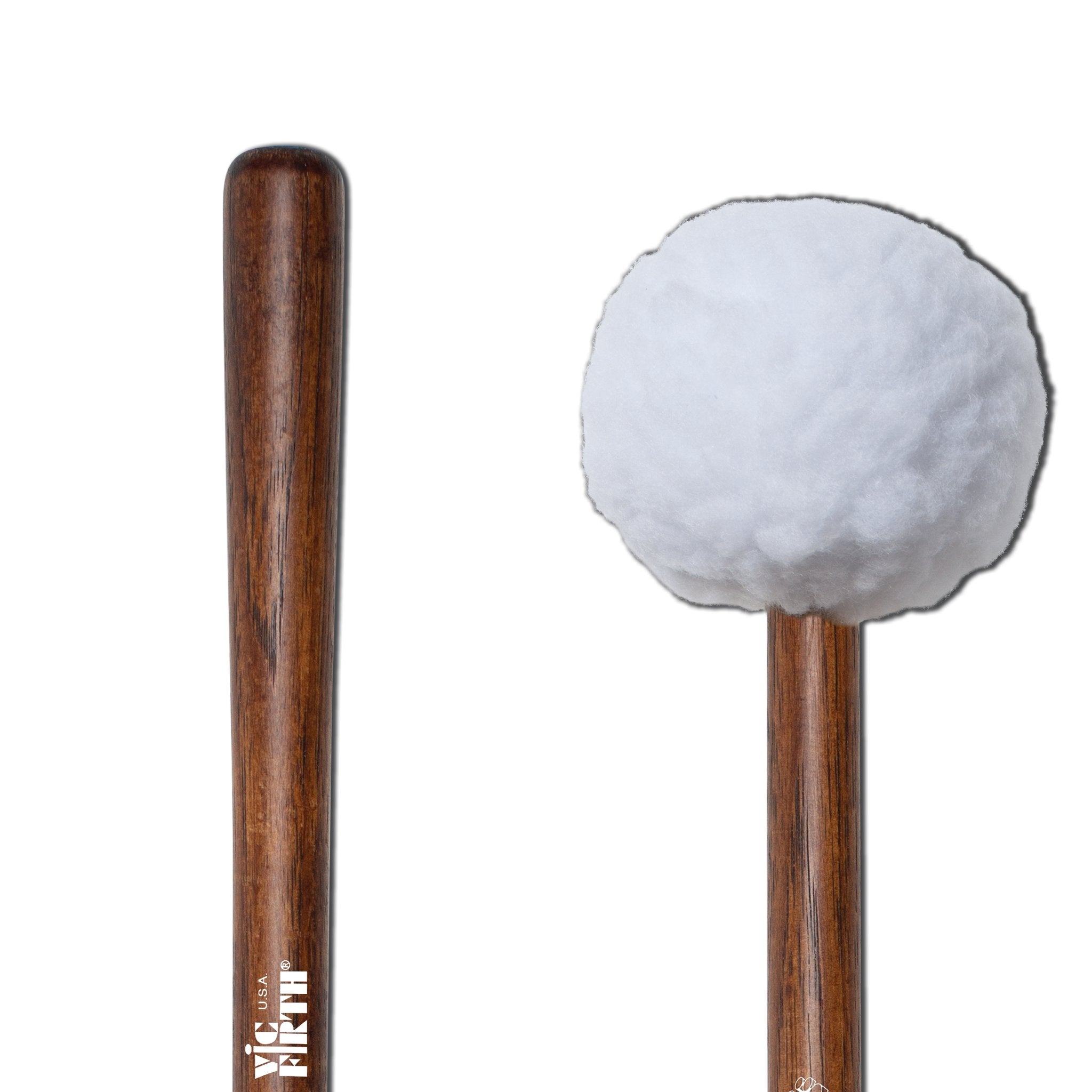 Vic Firth Corpsmaster MB4S Soft Bass Drum Mallets - X-Large - Image 3