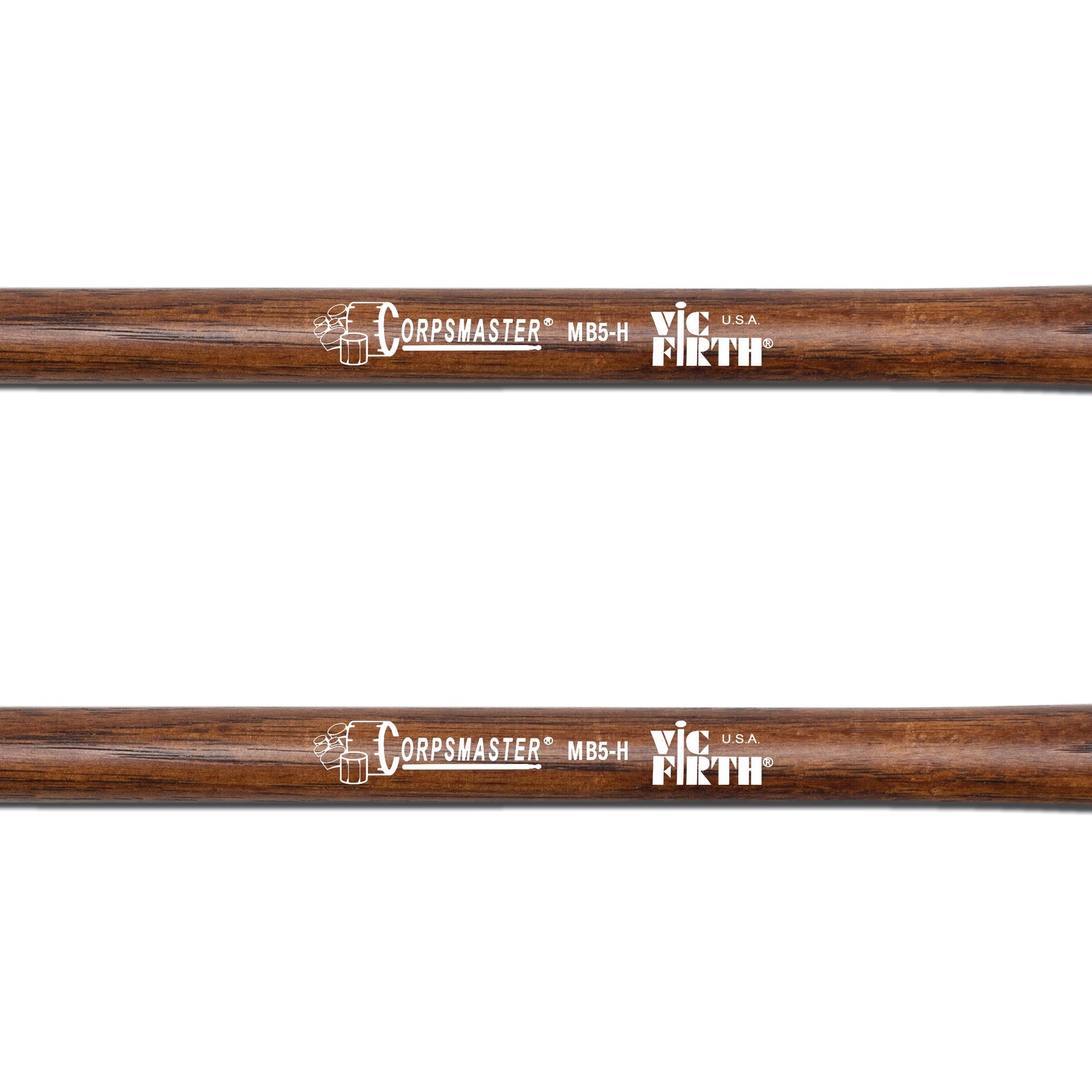 Vic Firth Corpsmaster MB5H Hard Bass Drum Mallets - XX-Large - Image 2