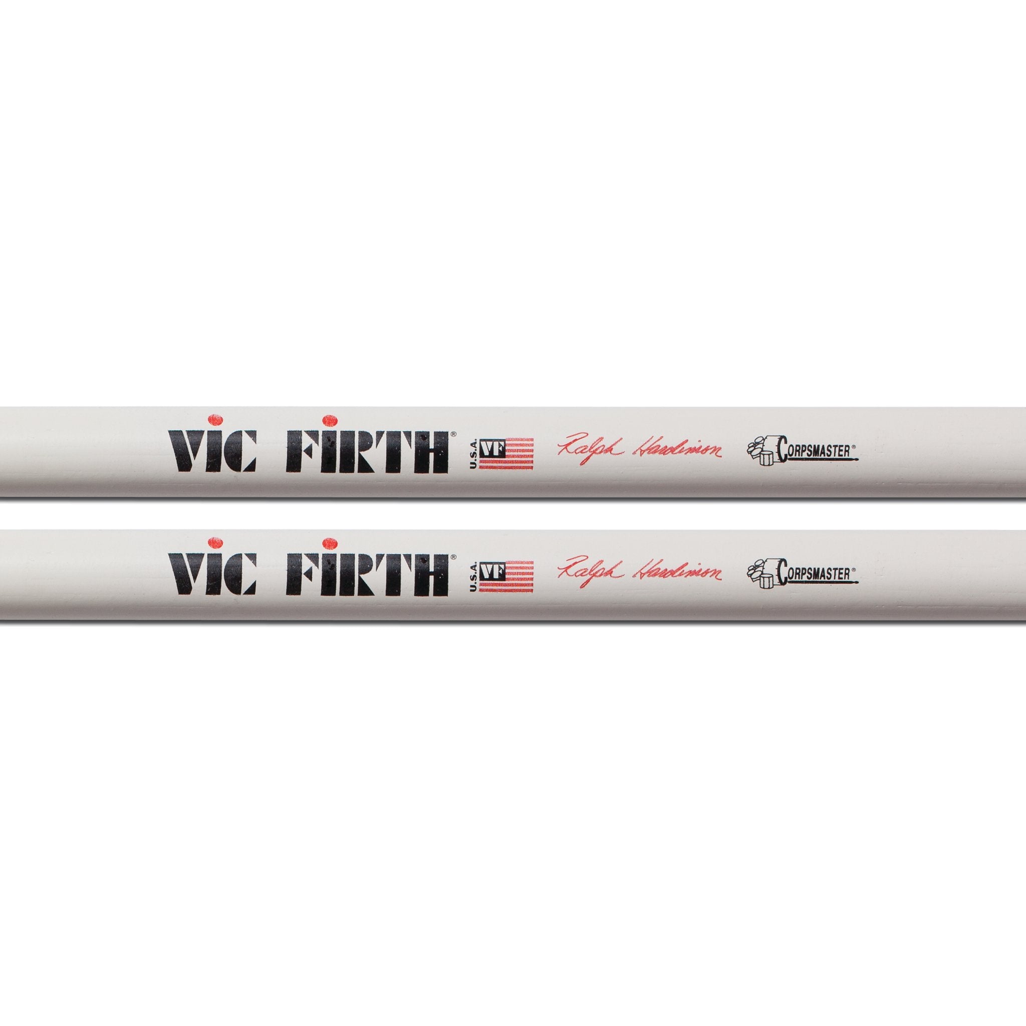 Vic Firth Corpsmaster Signature Snare Drumsticks - Ralph Hardimon Nylon - Image 2
