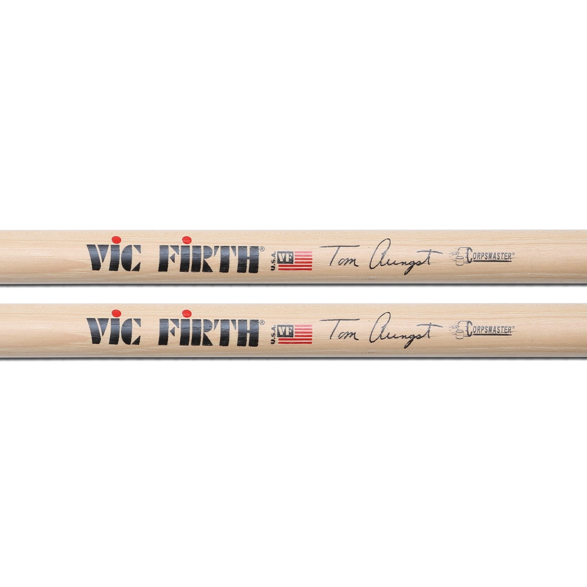 Vic Firth Corpsmaster Signature Snare Drumsticks - Tom Aungst - Image 2