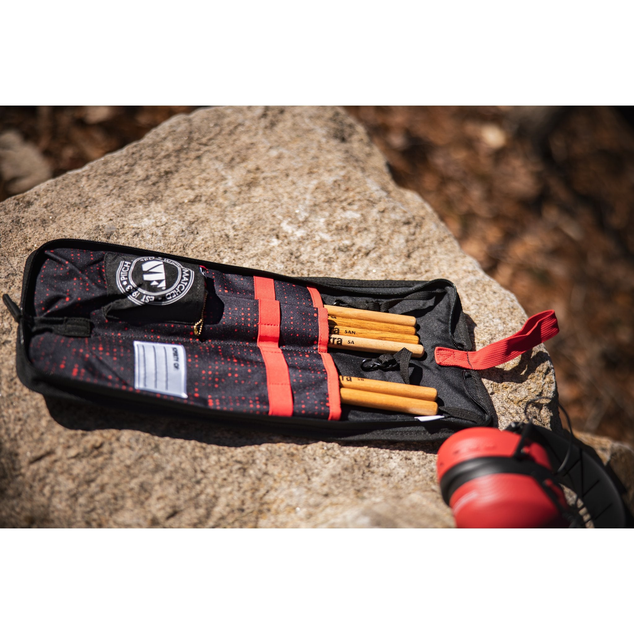 Vic Firth Essential Stick Bag - Red Dot - Image 9