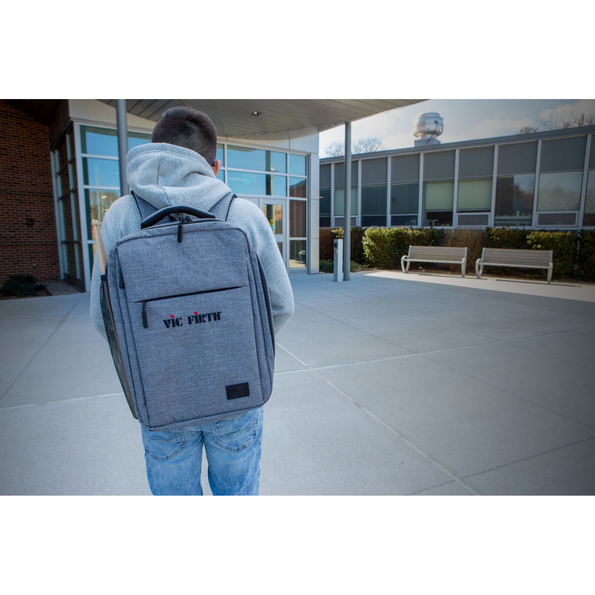 Vic Firth Gray Travel Backpack - Image 8