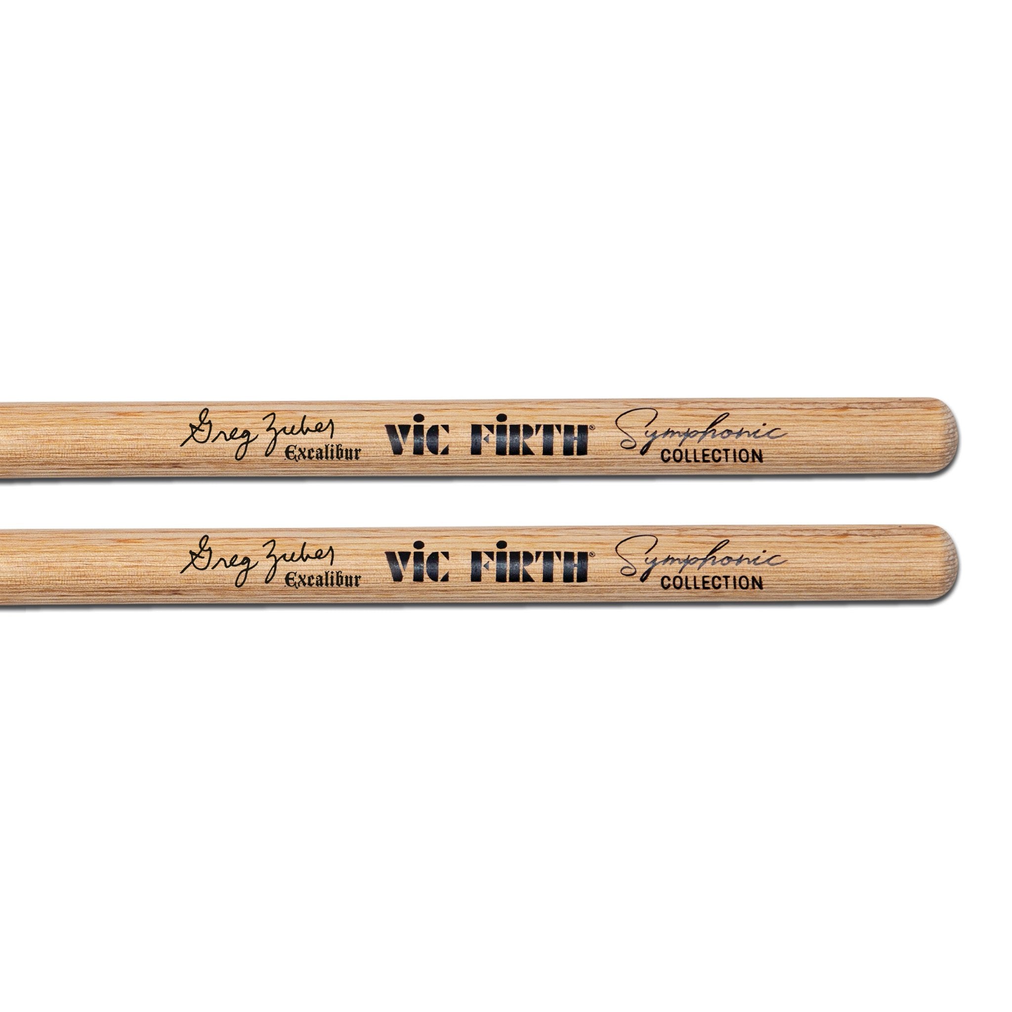 Vic Firth Greg Zuber Excalibur Snare Drumsticks Logo