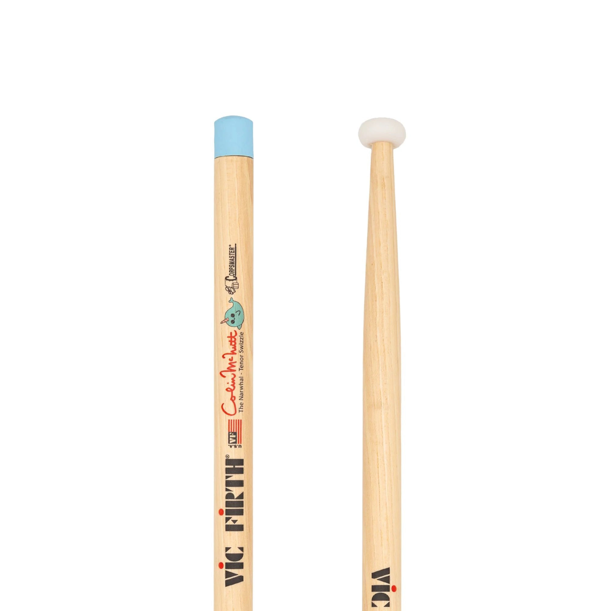 Vic Firth Narwhal Colin McNutt Tenor Drumsticks Tip and Butt