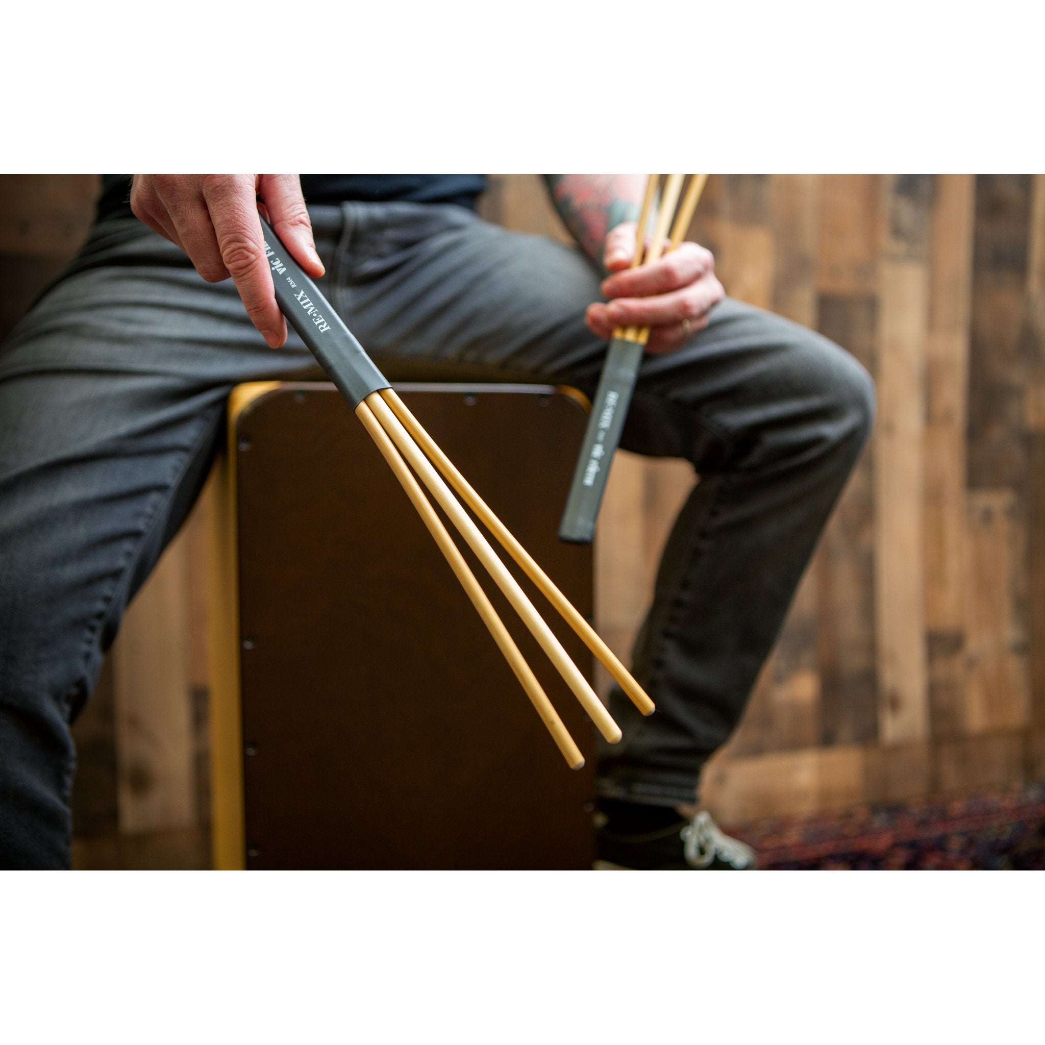 Vic Firth Re-Mix Brushes - Rattan & Birch - Image 6