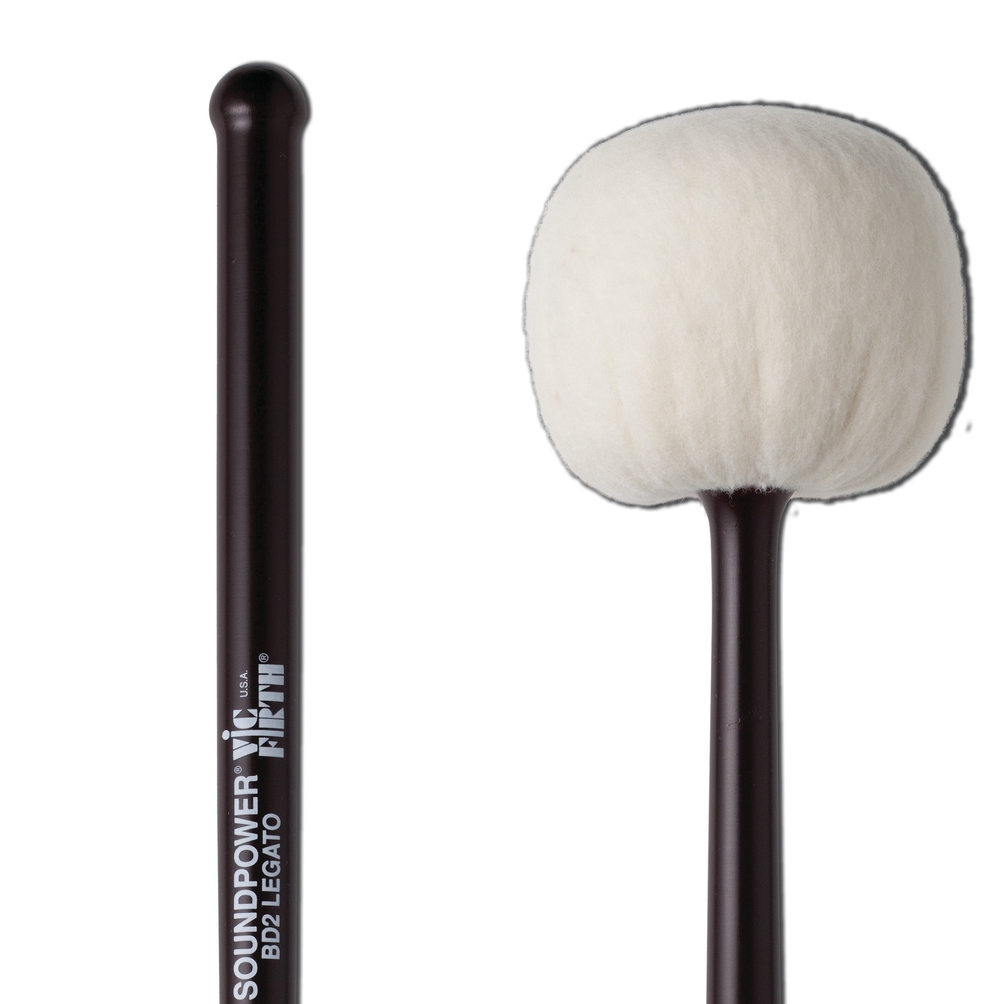 Vic Firth Soundpower BD2 Bass Drum Mallet - Legato - Image 3